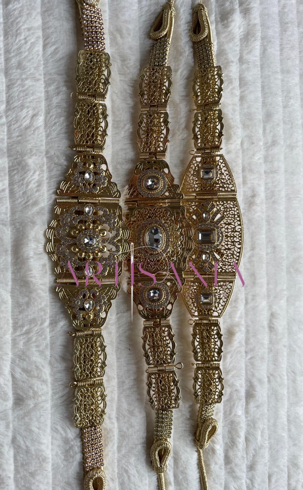 Ceinture métallique - bronze clair pour vos tenues simples ou traditionnelles 🇲🇦✨