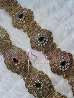 Ceinture métallique ajustable colorée - pour caftans, abayas, takchitas ou robes 👗✨