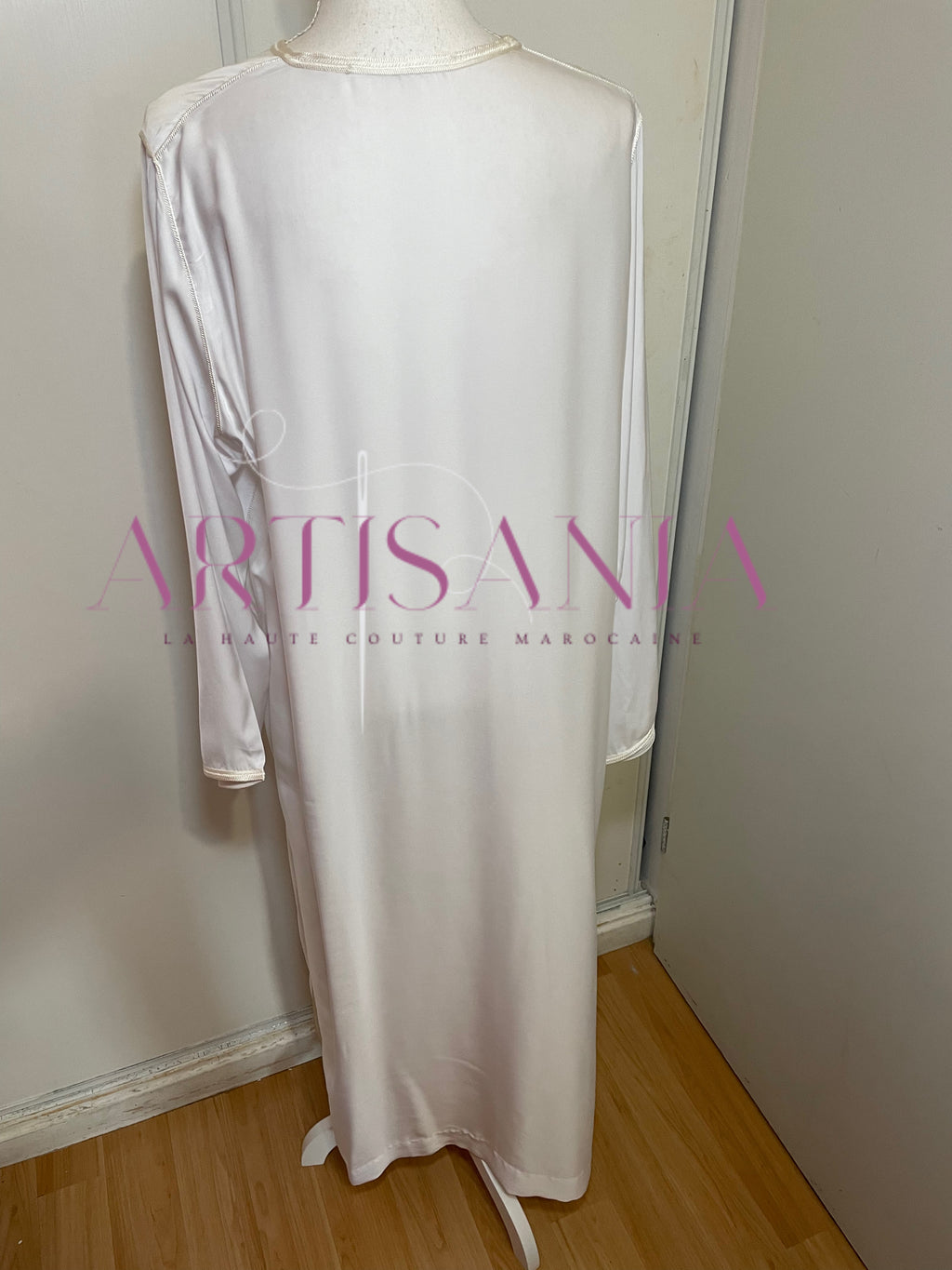 Jellaba marocaine blanche deux pièces - modèle Leonie 🪡🤍