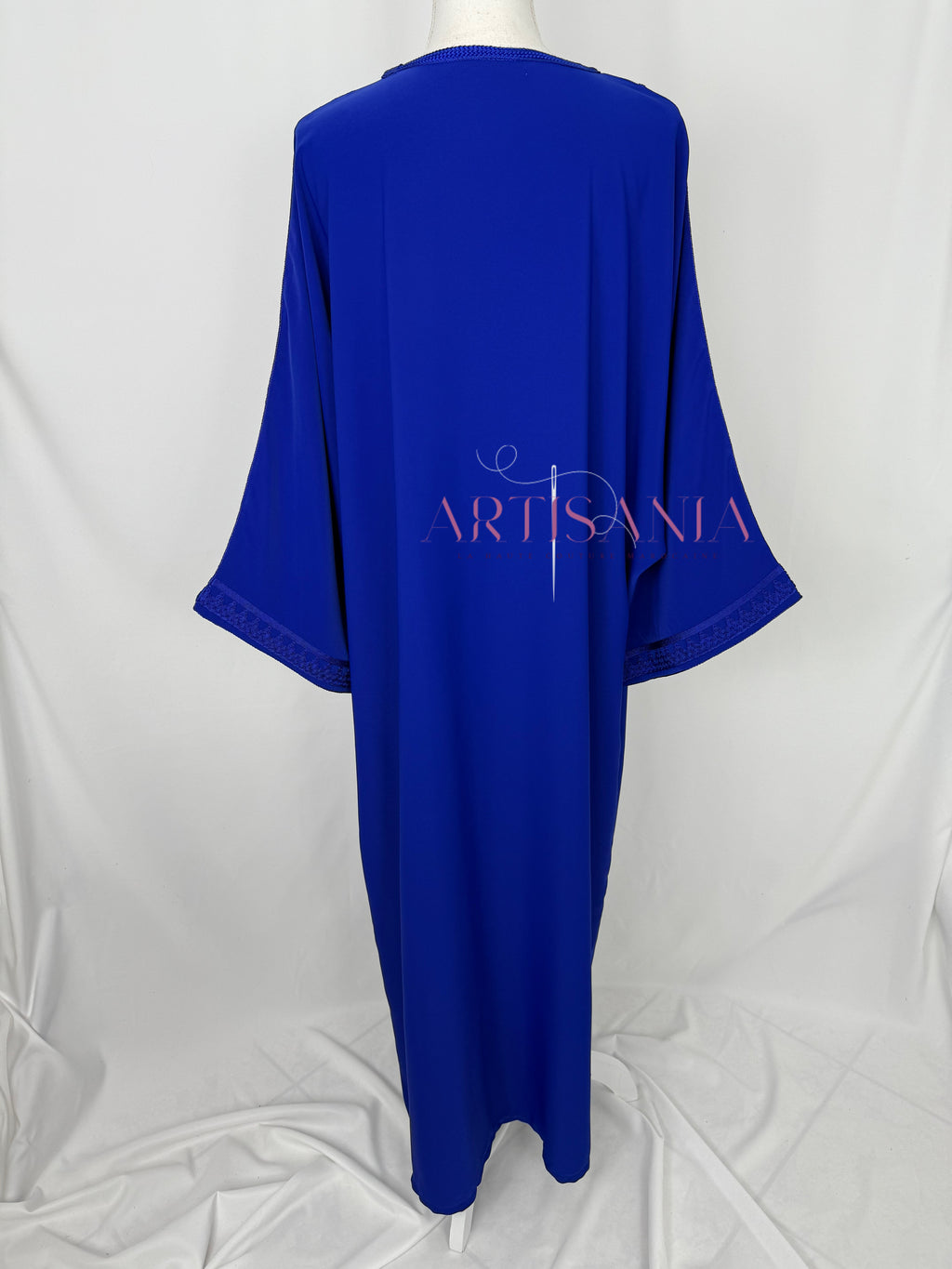 Gandoura marocaine simple couleur unie - modèle Mia