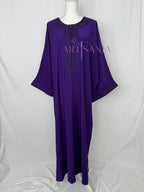 Gandoura marocaine simple couleur unie - modèle Mia