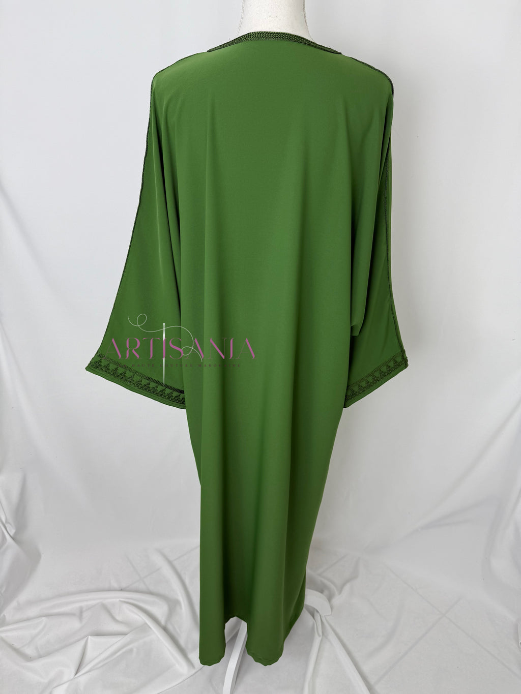 Gandoura marocaine simple couleur unie - modèle Mia