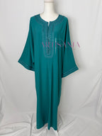 Gandoura marocaine simple couleur unie - modèle Mia