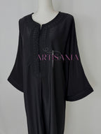 Gandoura marocaine simple couleur unie - modèle Mia