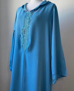 Jellaba marocaine une pièce faite main travail randa - modèle Amna 🌸