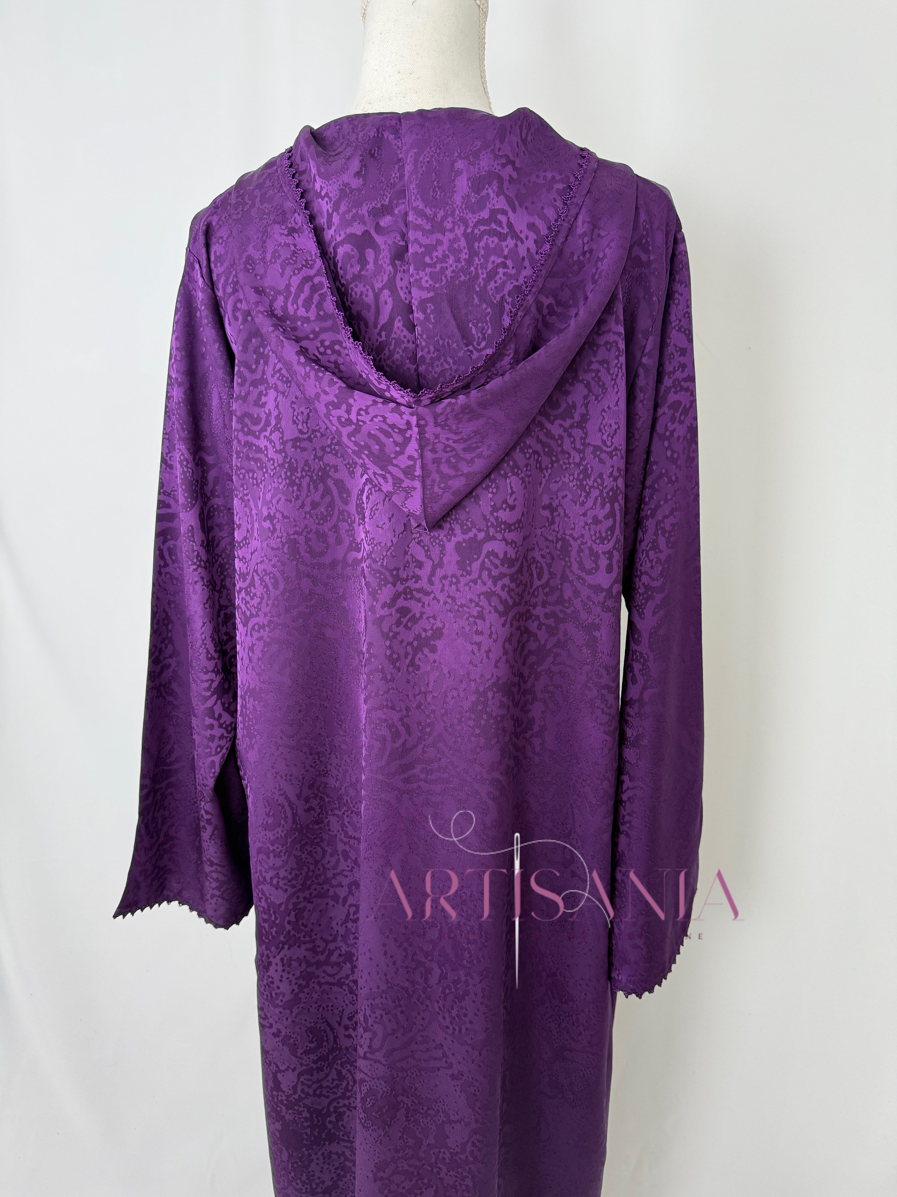 Jellaba une pièce randa + perles - modèle Najia ✨