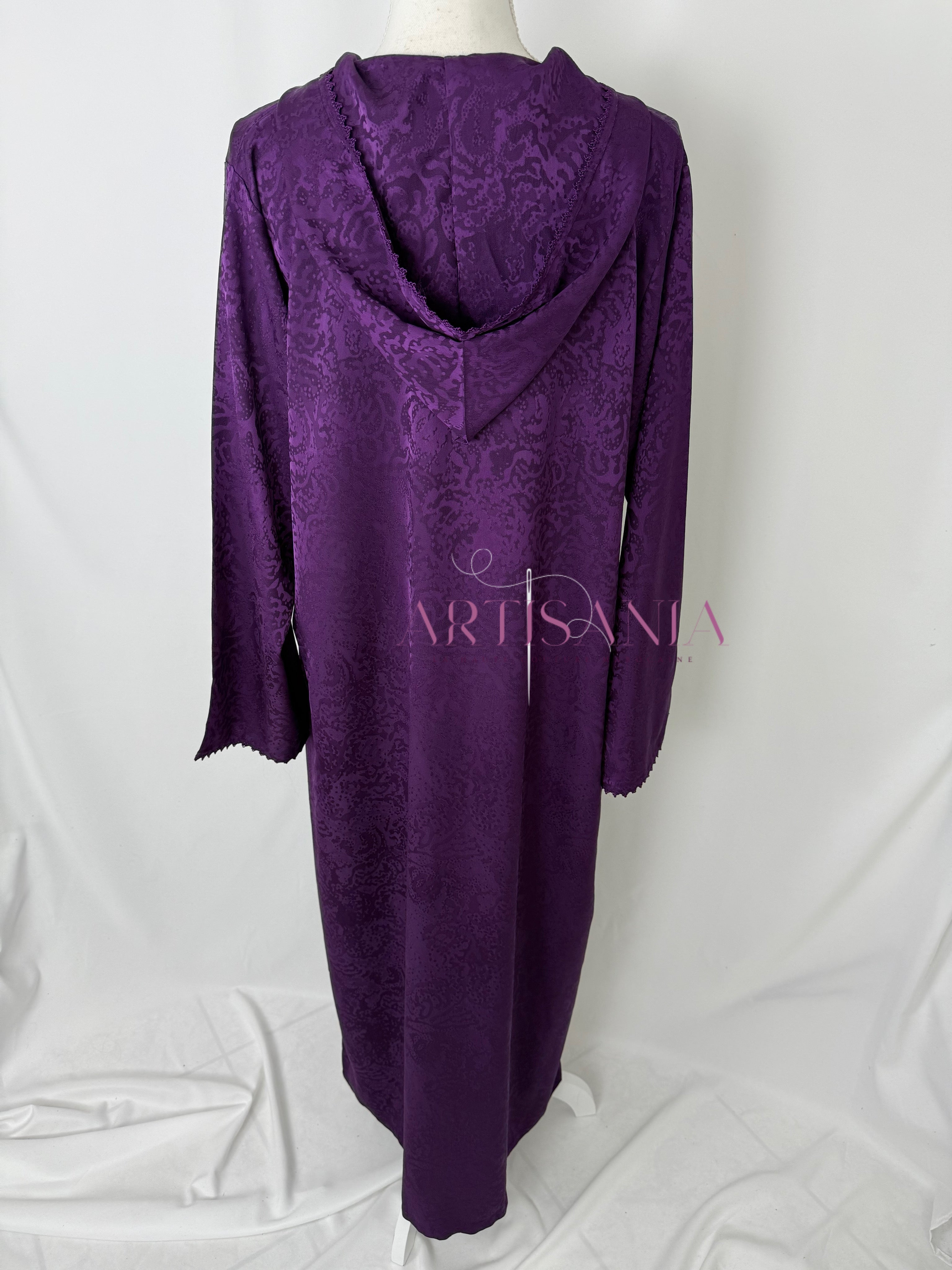 Jellaba une pièce randa + perles - modèle Najia ✨