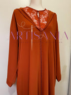 Jellaba marocaine deux pièce dentelle - modèle Radja