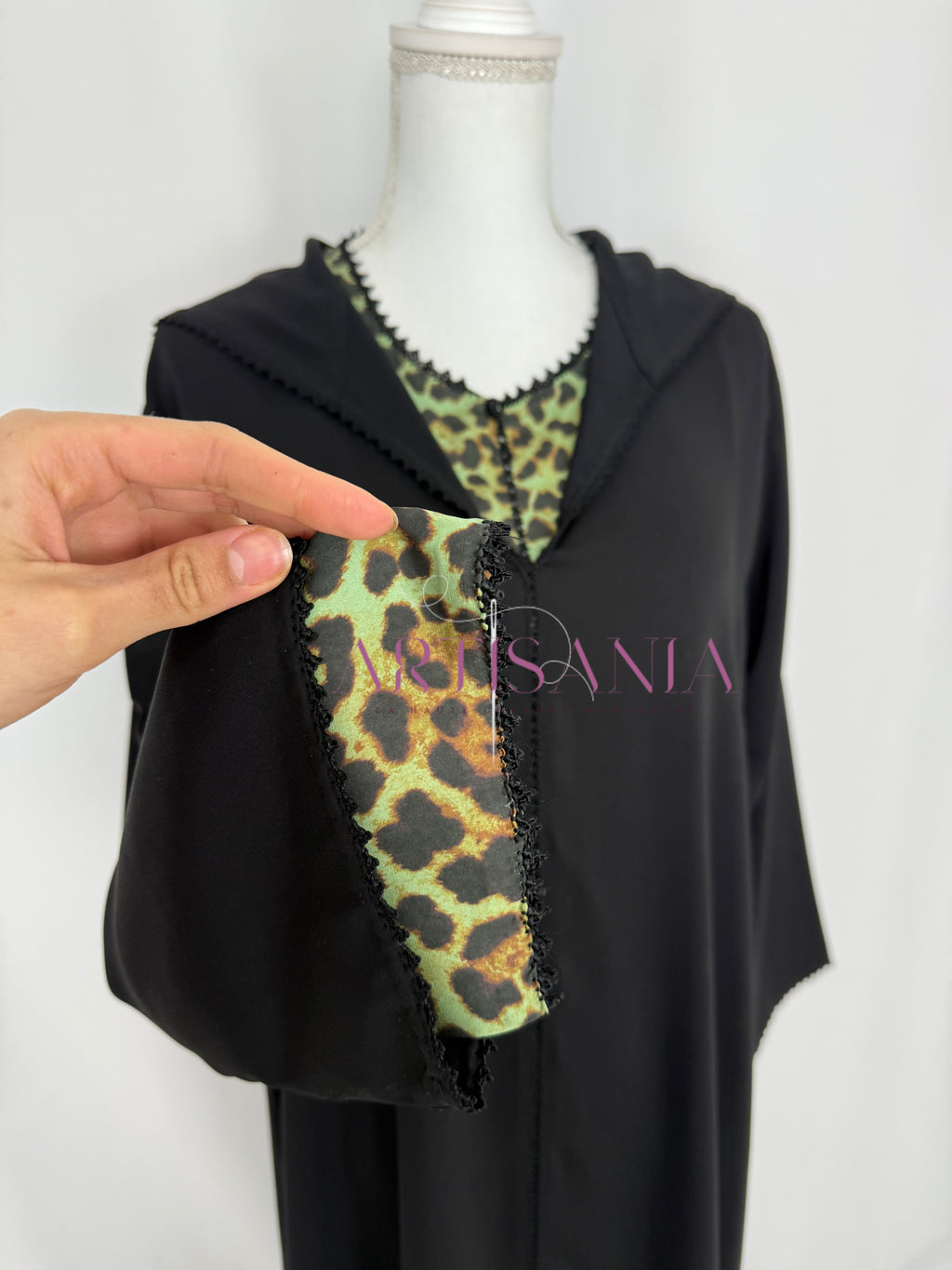 Jellaba marocaine deux pièces - motifs léopards 🐆✨