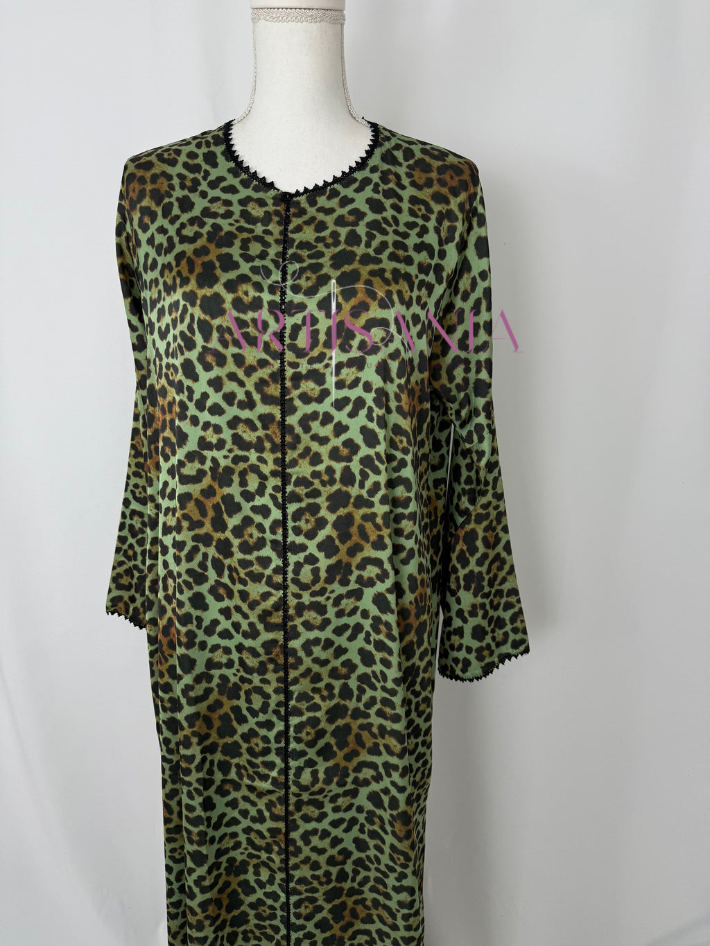 Jellaba marocaine deux pièces - motifs léopards 🐆✨