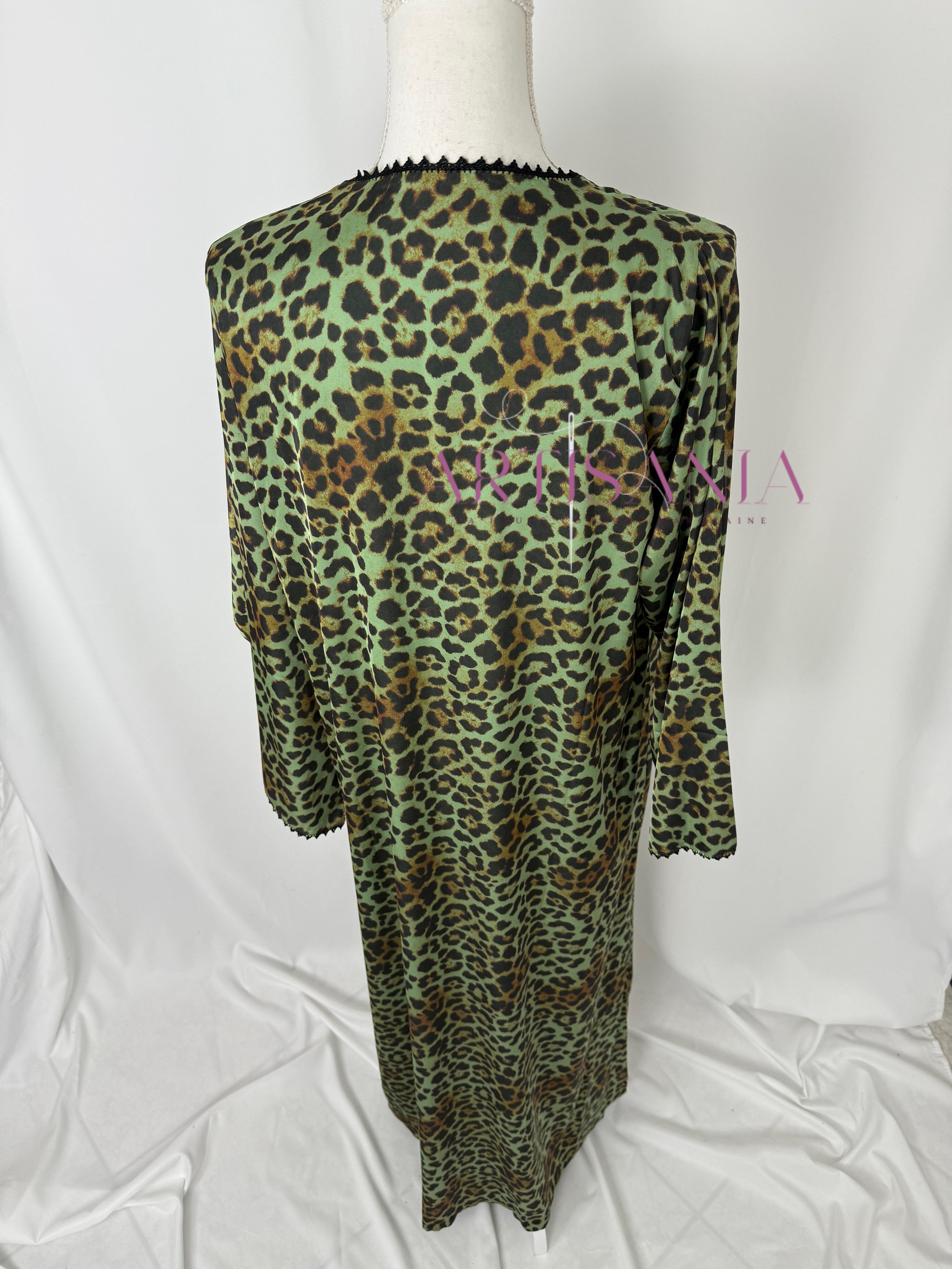 Jellaba marocaine deux pièces - motifs léopards 🐆✨