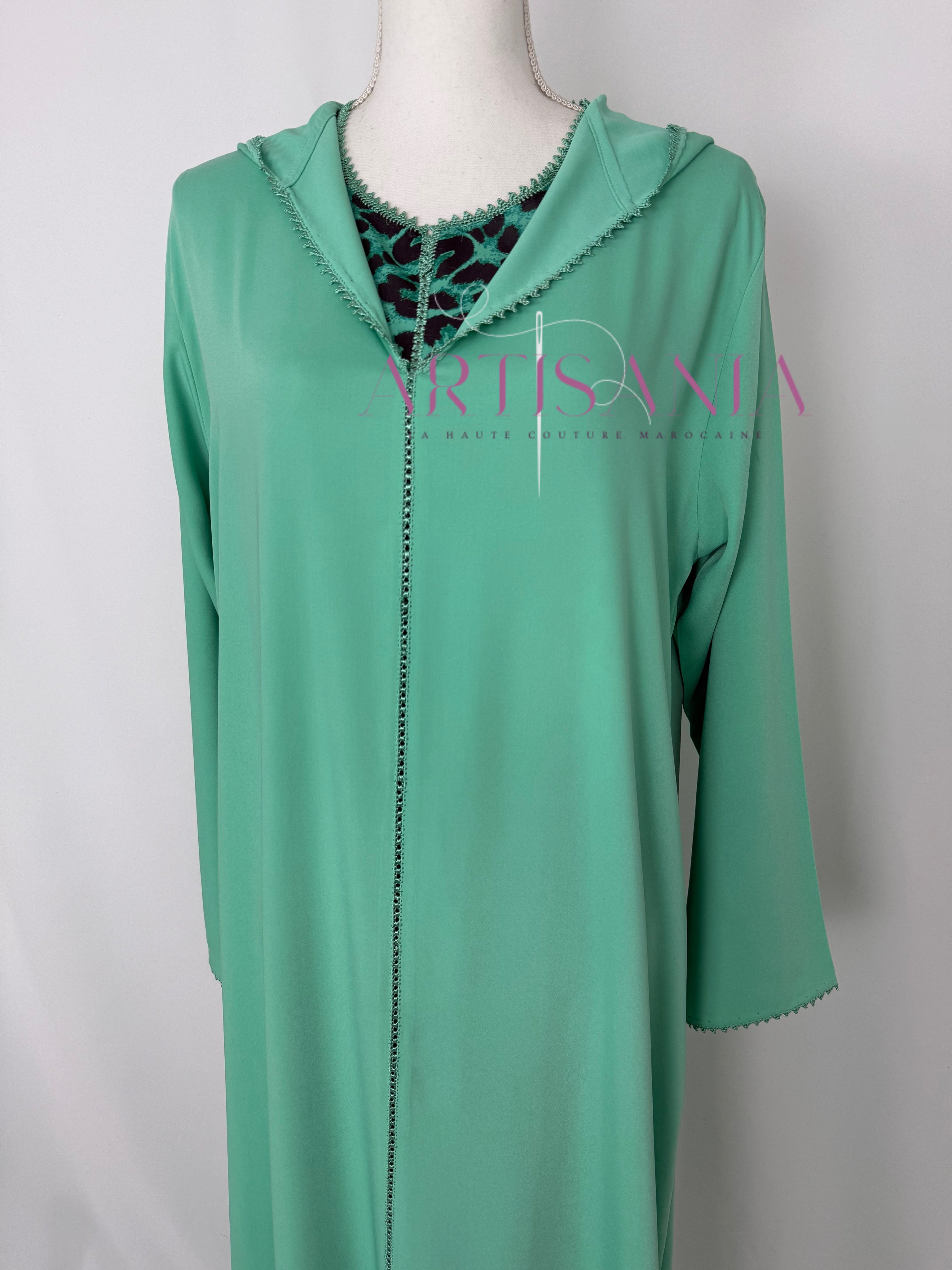 Jellaba marocaine deux pièces - motifs léopards 🐆✨