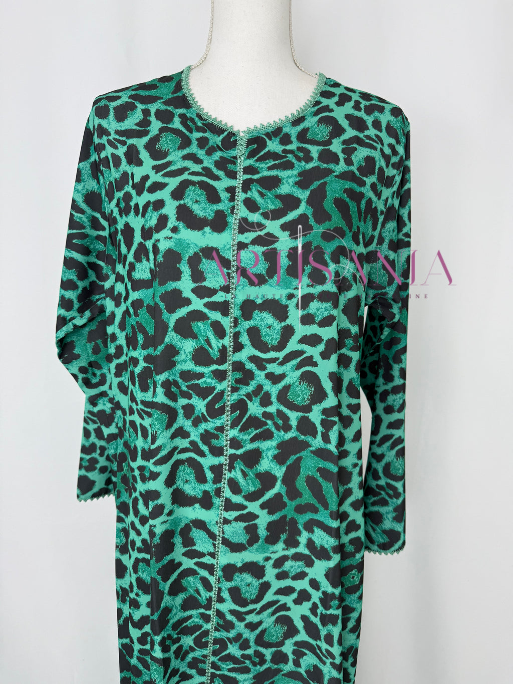 Jellaba marocaine deux pièces - motifs léopards 🐆✨