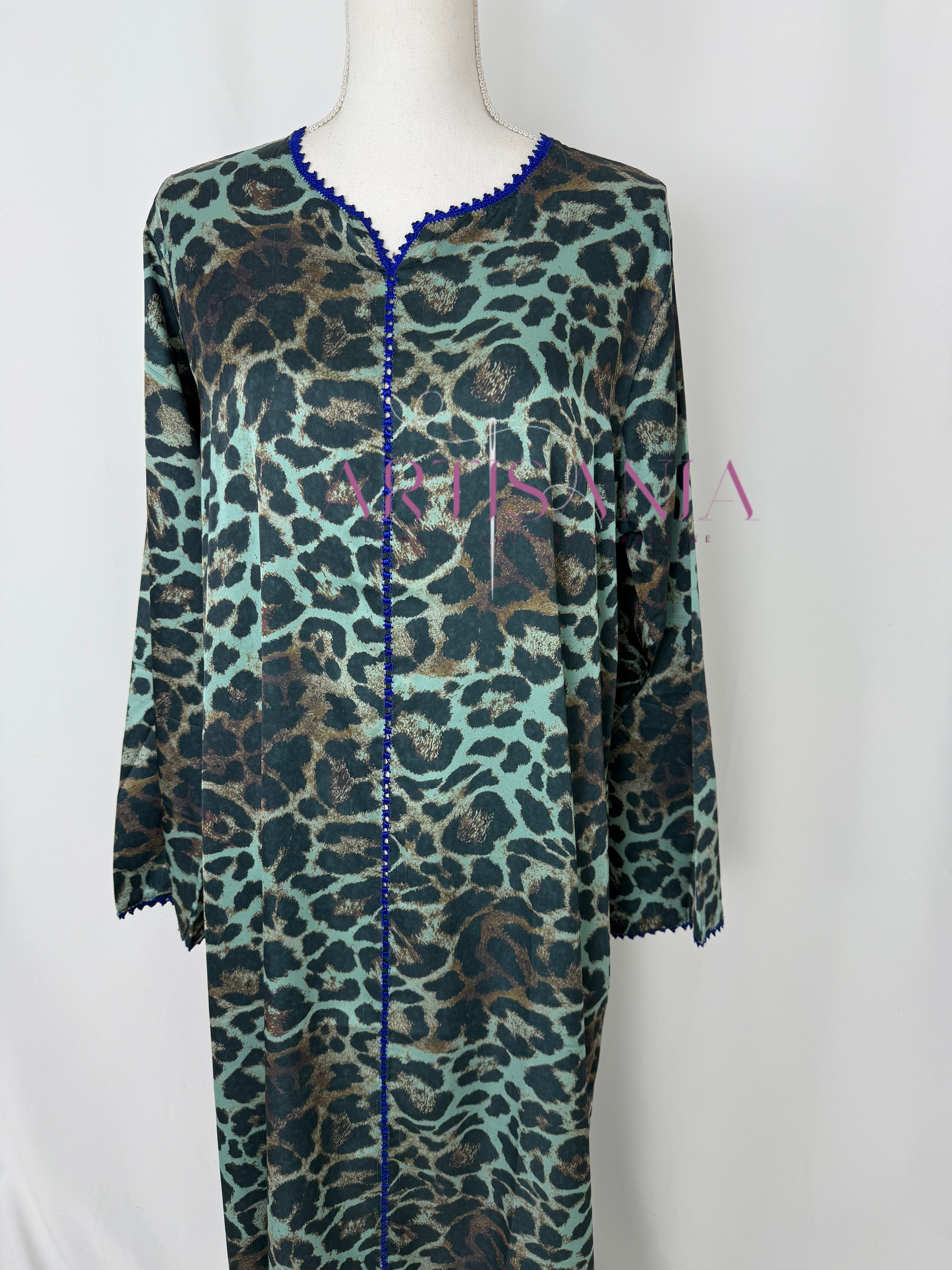 Jellaba marocaine deux pièces - motifs léopards 🐆✨