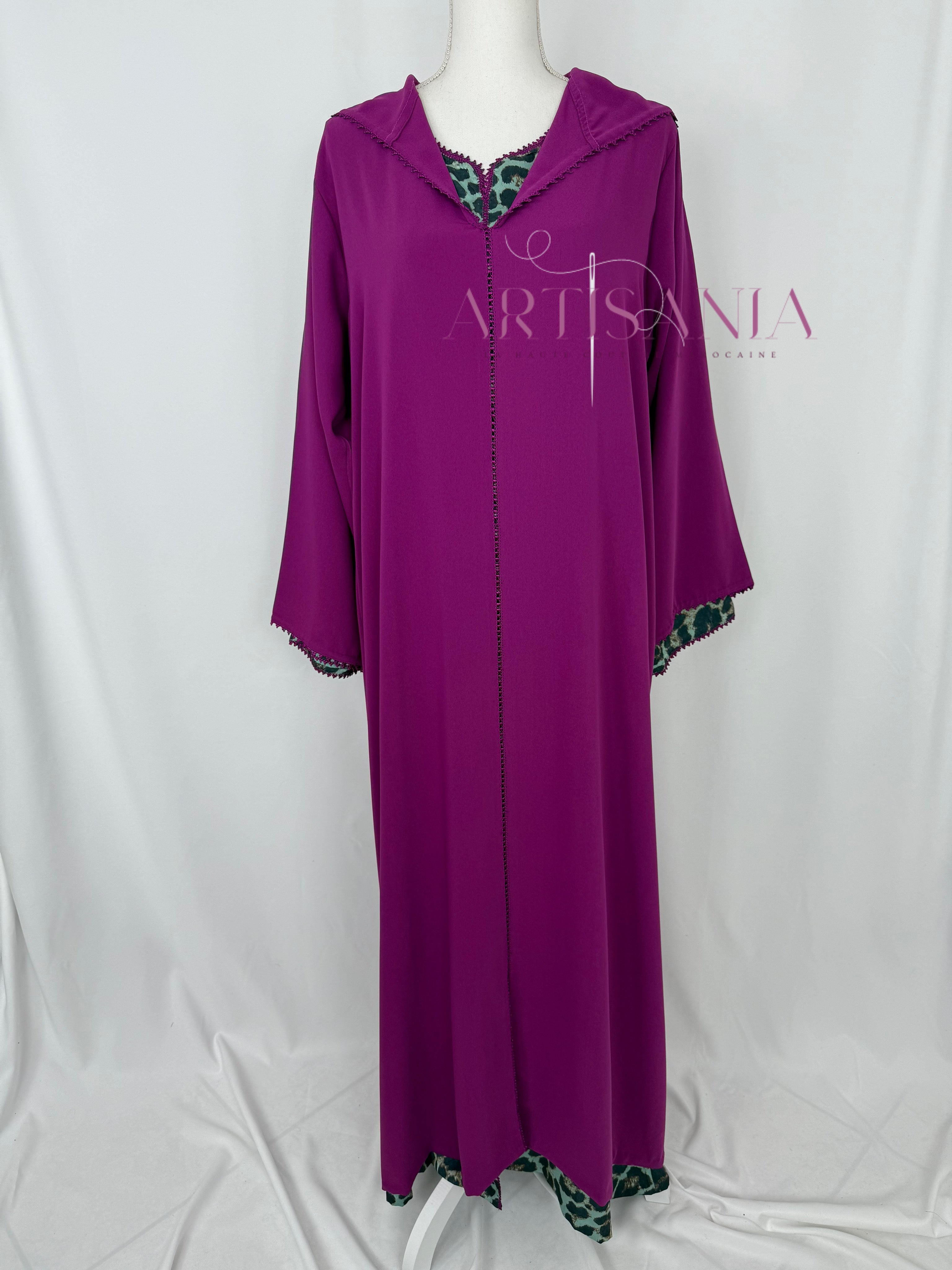 Jellaba marocaine deux pièces - motifs léopards 🐆✨