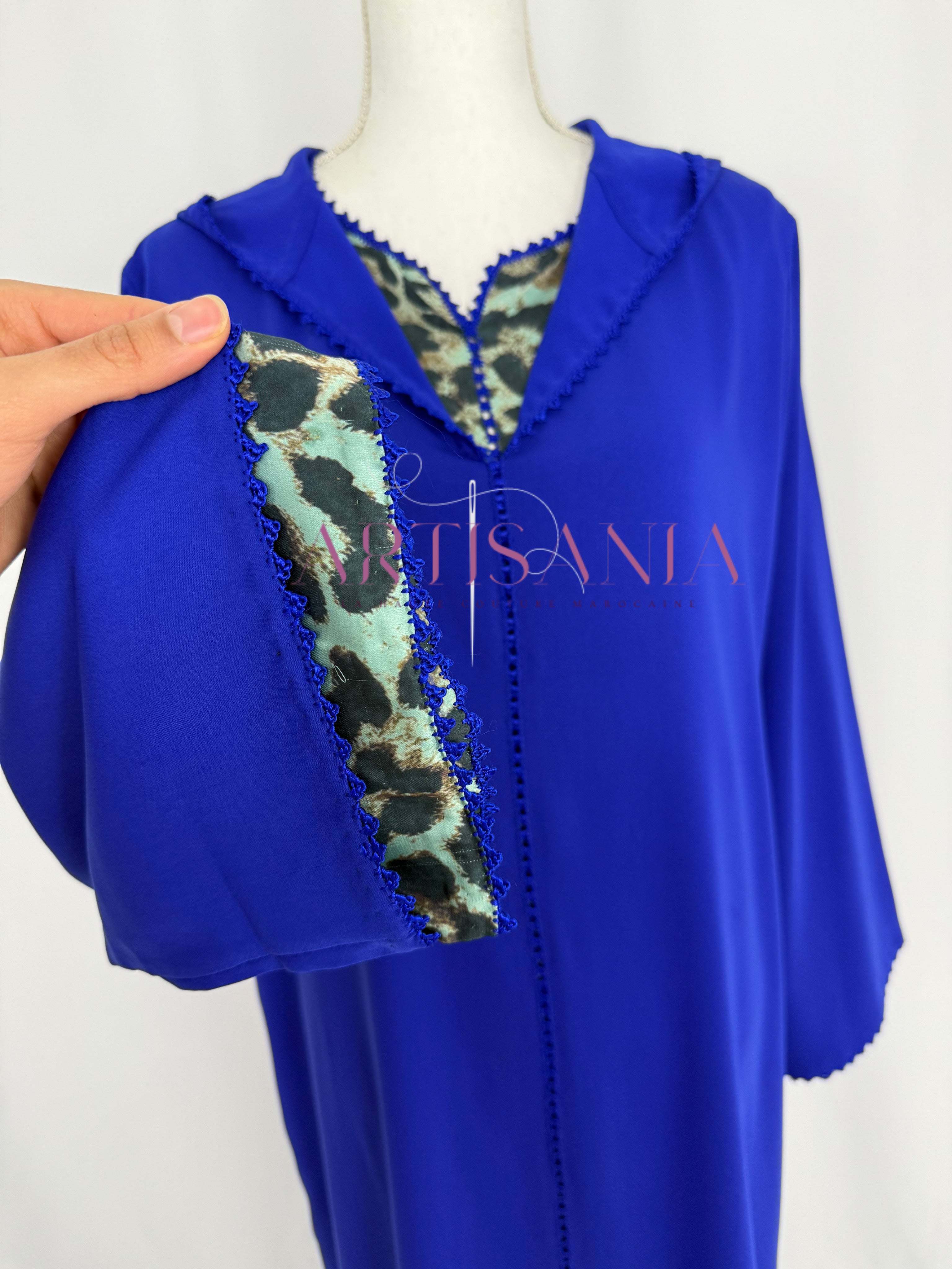 Jellaba marocaine deux pièces - motifs léopards 🐆✨