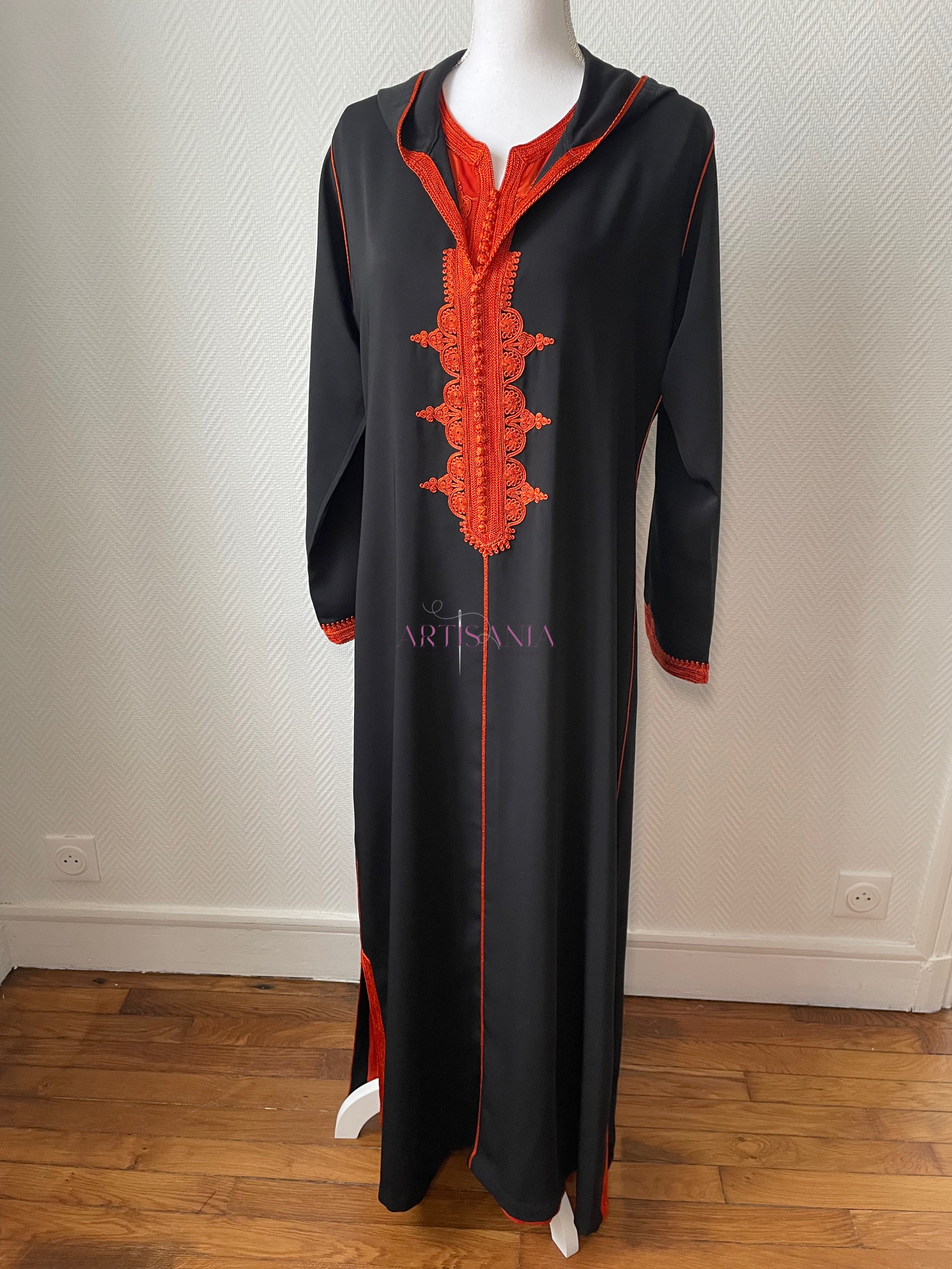 Jellaba marocaine deux pièces - modèle Sara