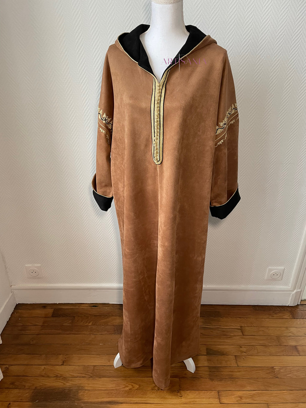 Jellaba marocaine d'hiver en daim - une pièce 🪡❄️