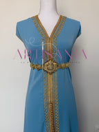 Takchita marocaine bleu et doré - modèle Marjana 👑💙