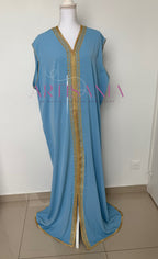 Takchita marocaine bleu et doré - modèle Marjana 👑💙