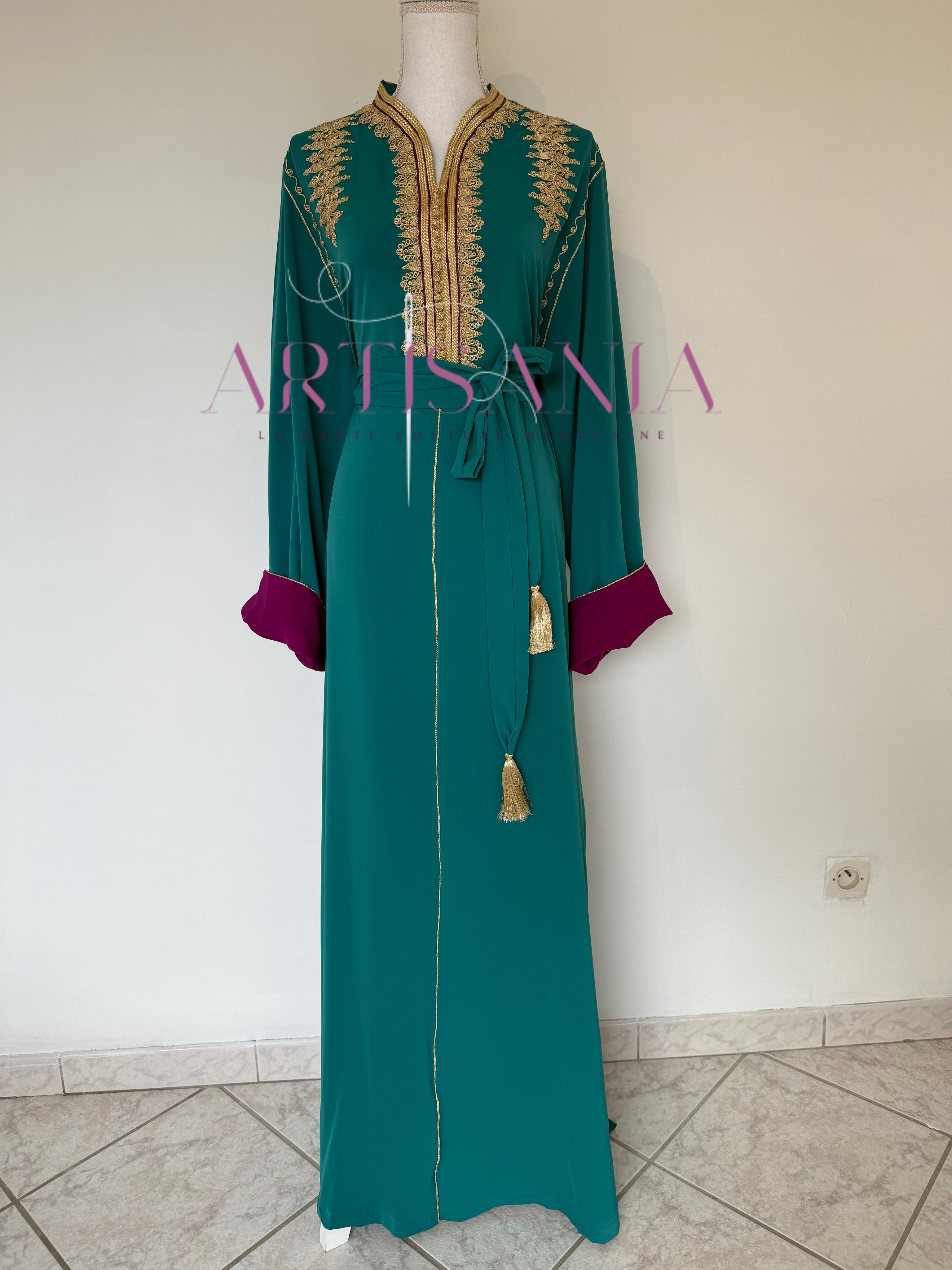 Caftan marocain à petit prix - modèle Romaïssa ✨
