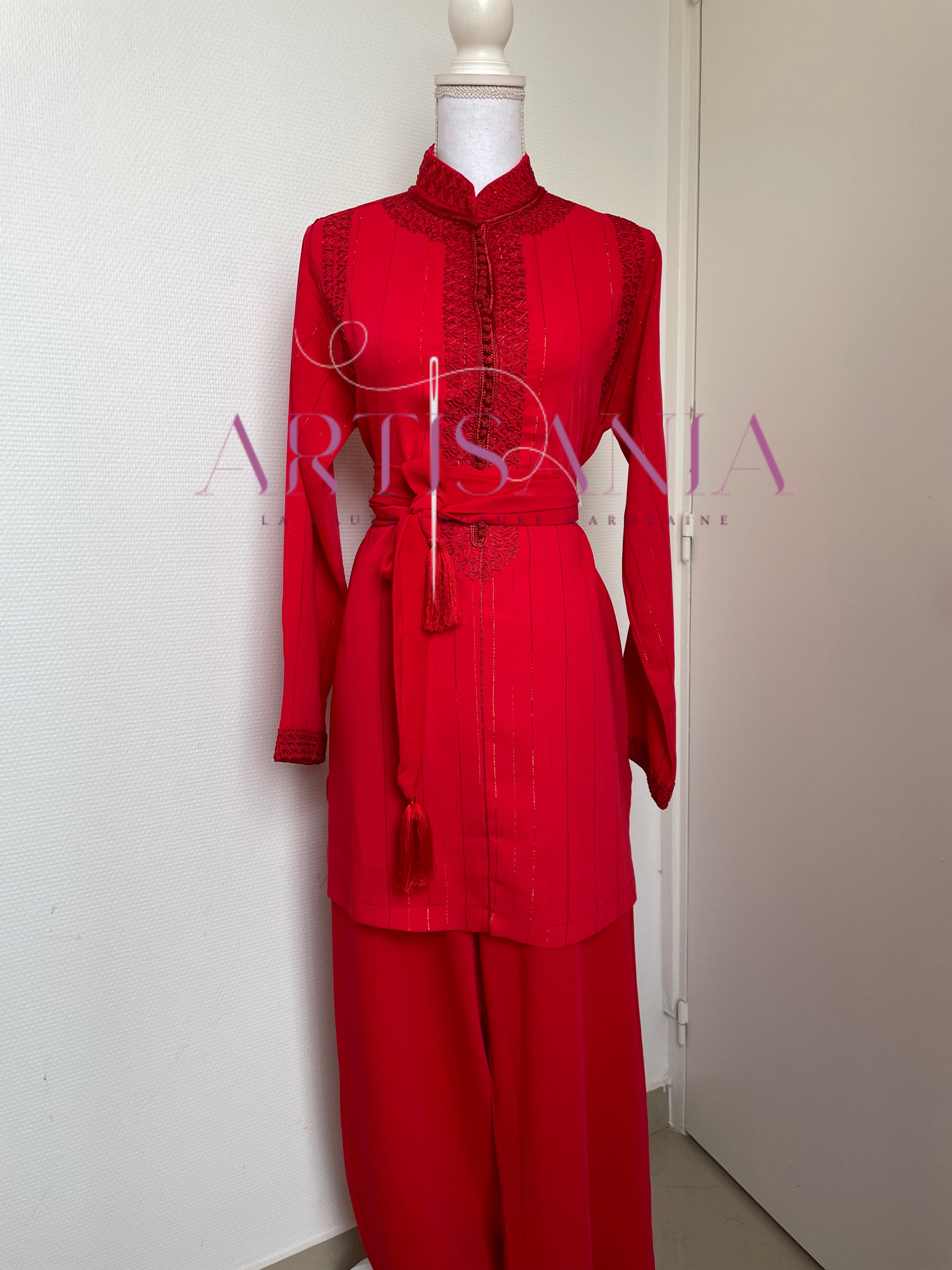 Jabador marocain pour femme couleur unie - modèle Zéla