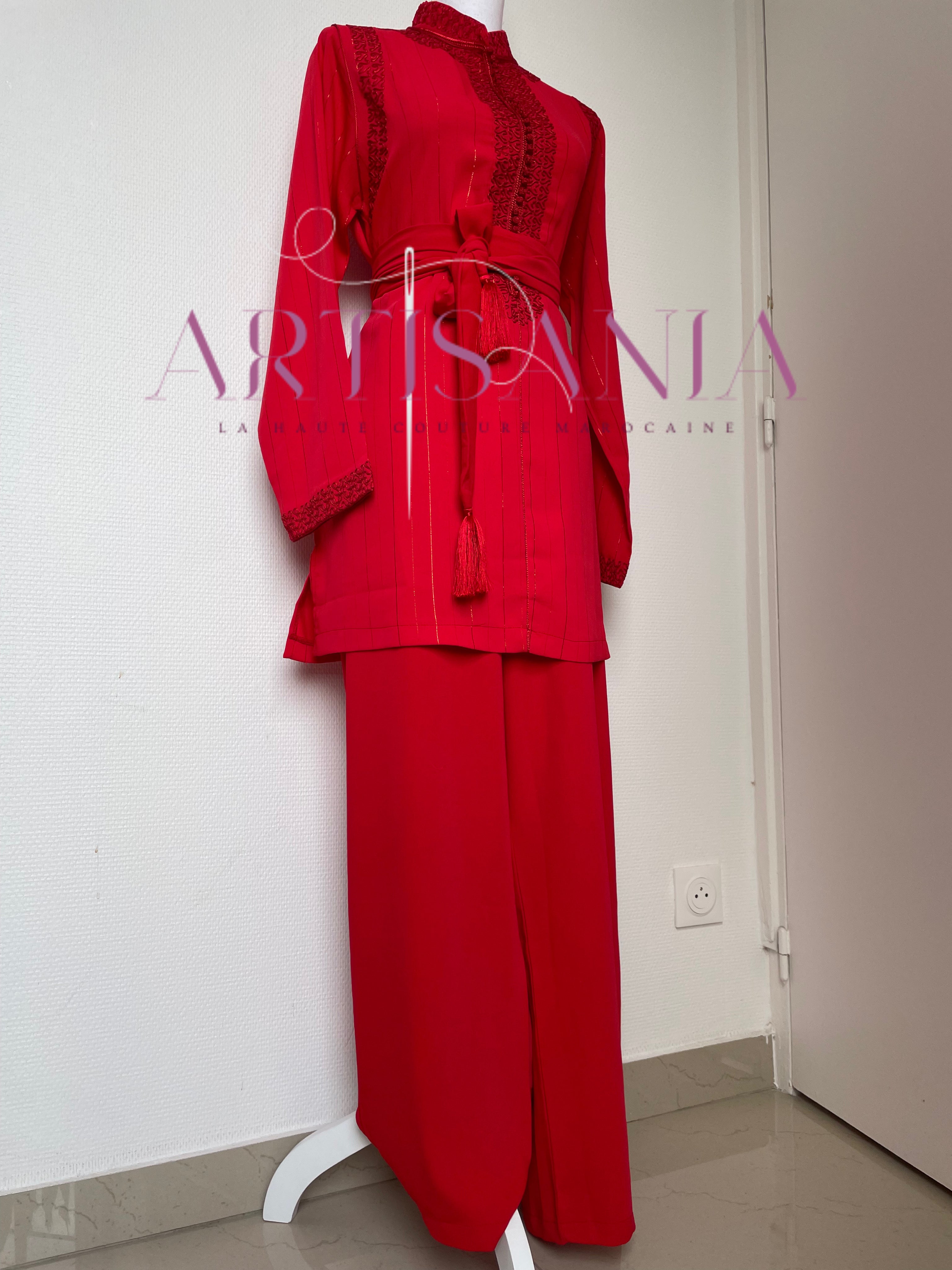 Jabador marocain pour femme couleur unie - modèle Zéla