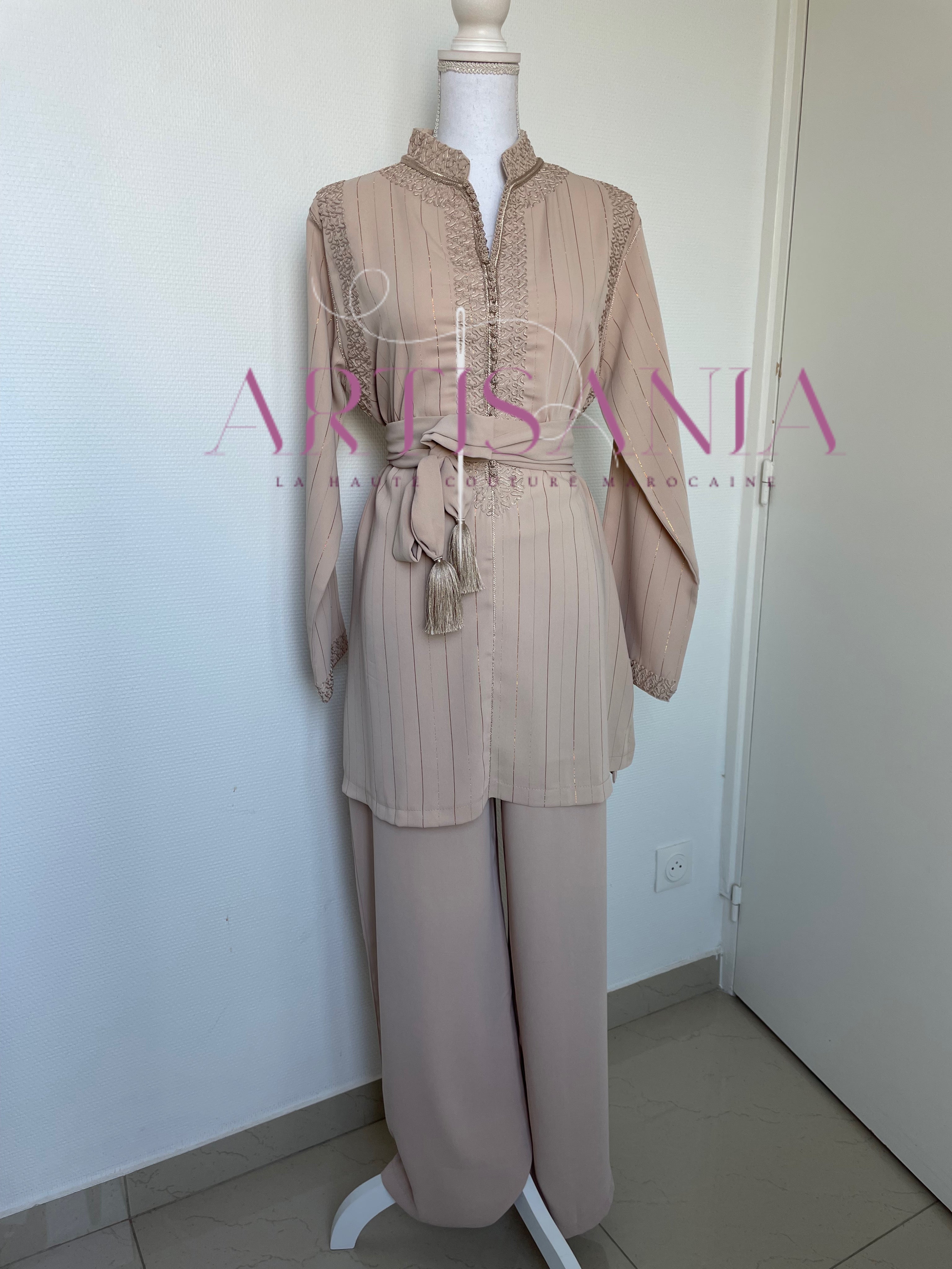 Jabador marocain pour femme couleur unie - modèle Zéla