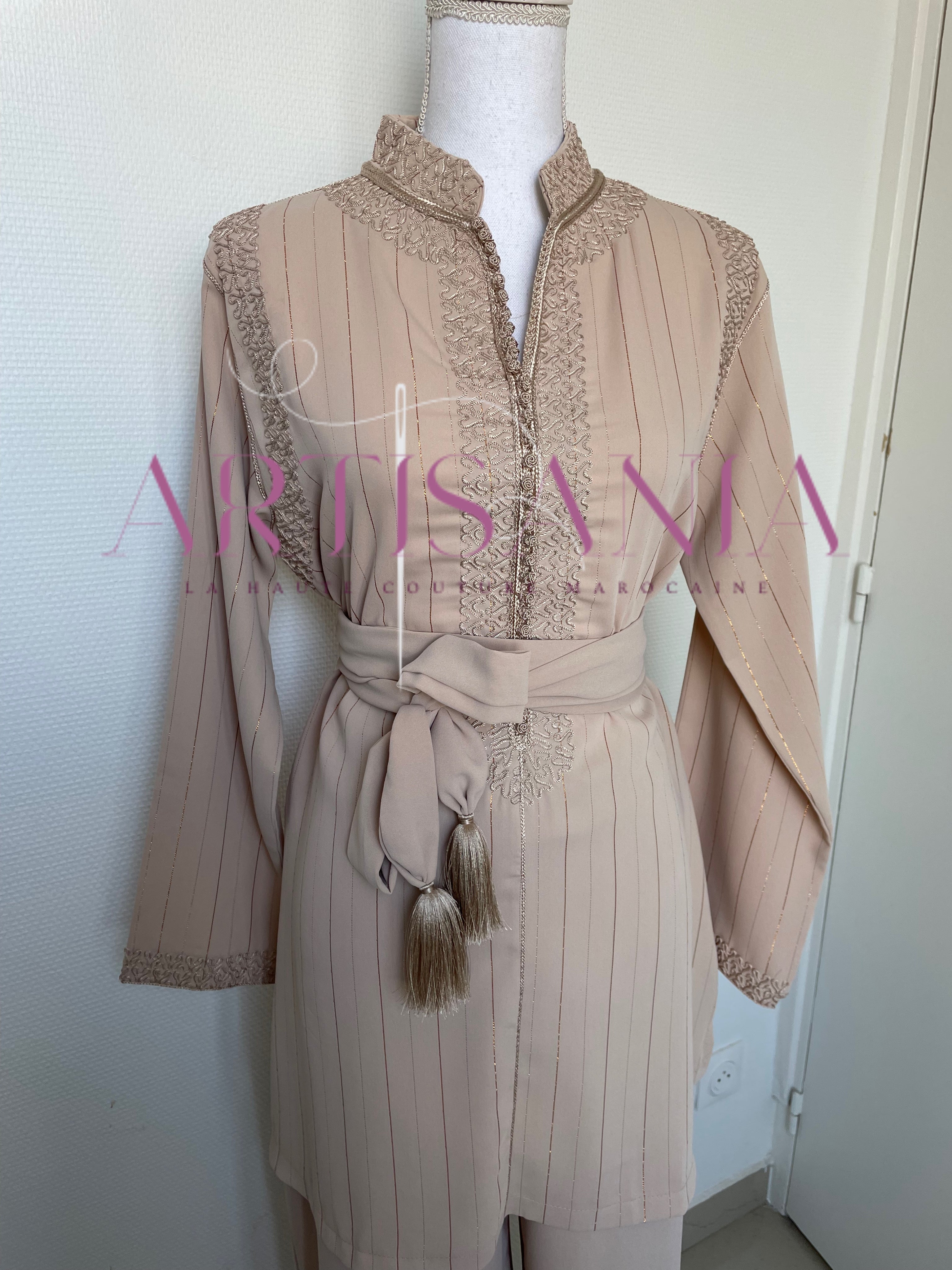 Jabador marocain pour femme couleur unie - modèle Zéla