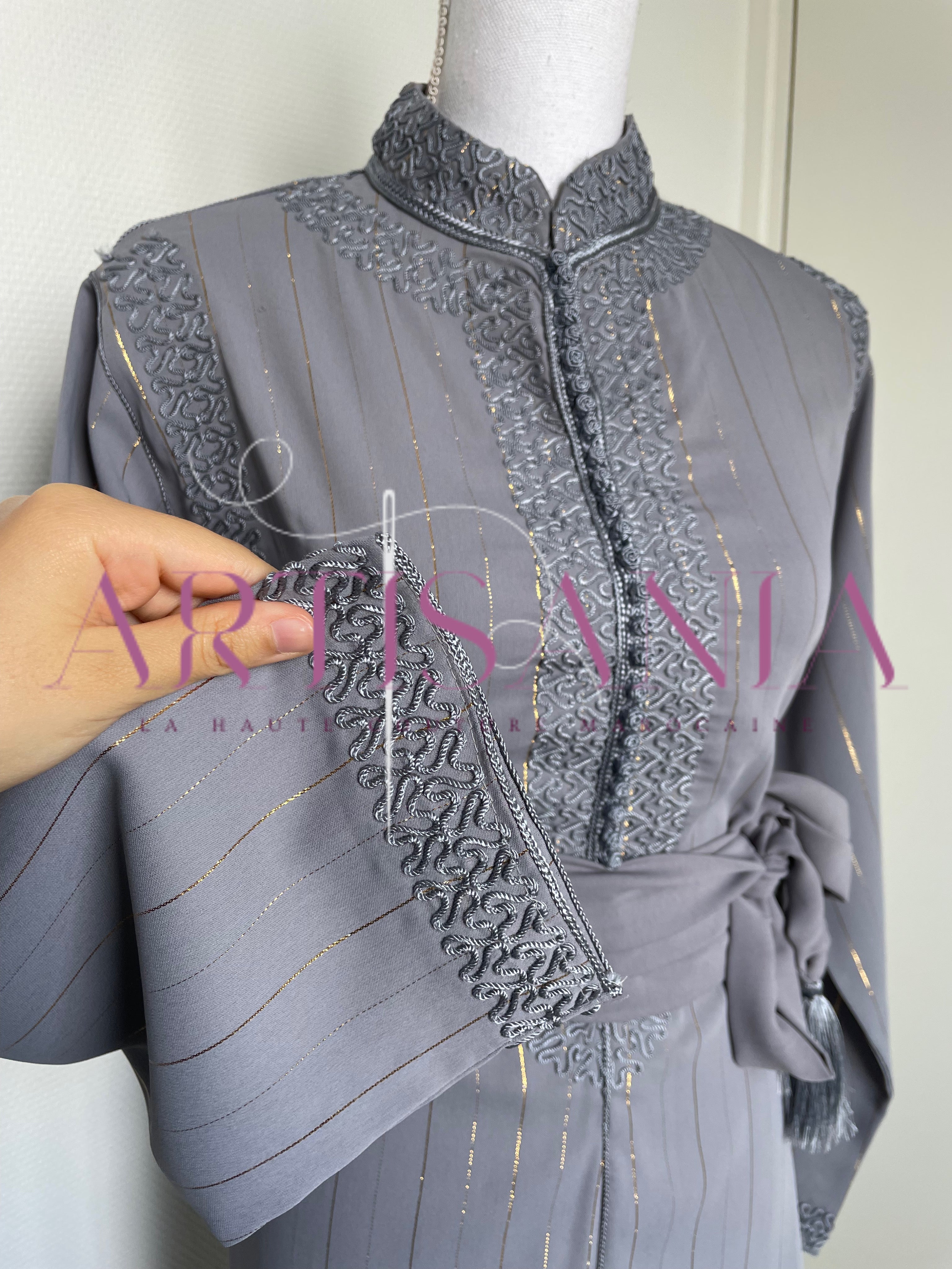 Jabador marocain pour femme couleur unie - modèle Zéla