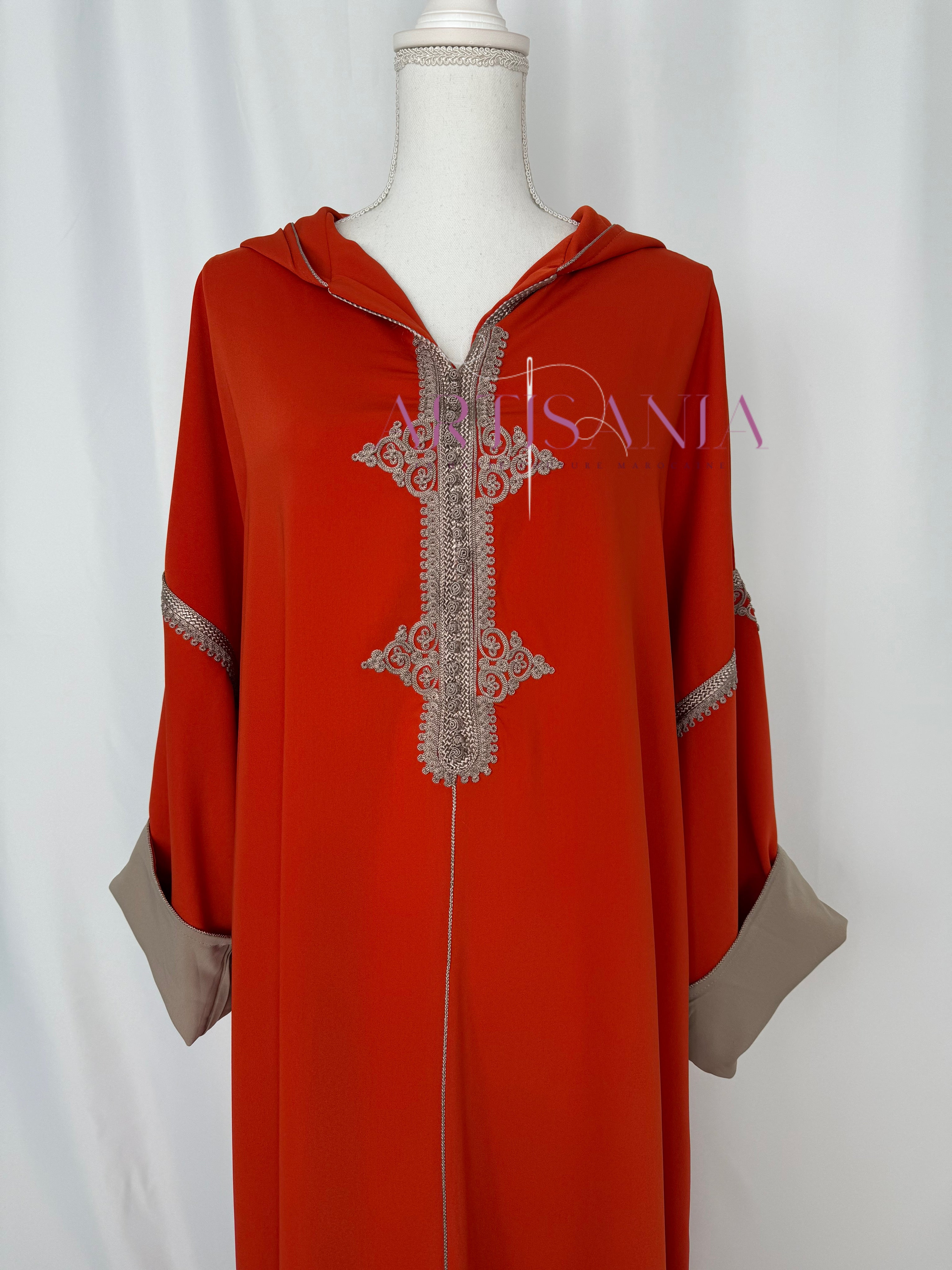 Jellaba marocaine une pièce - modèle Rania 🪡