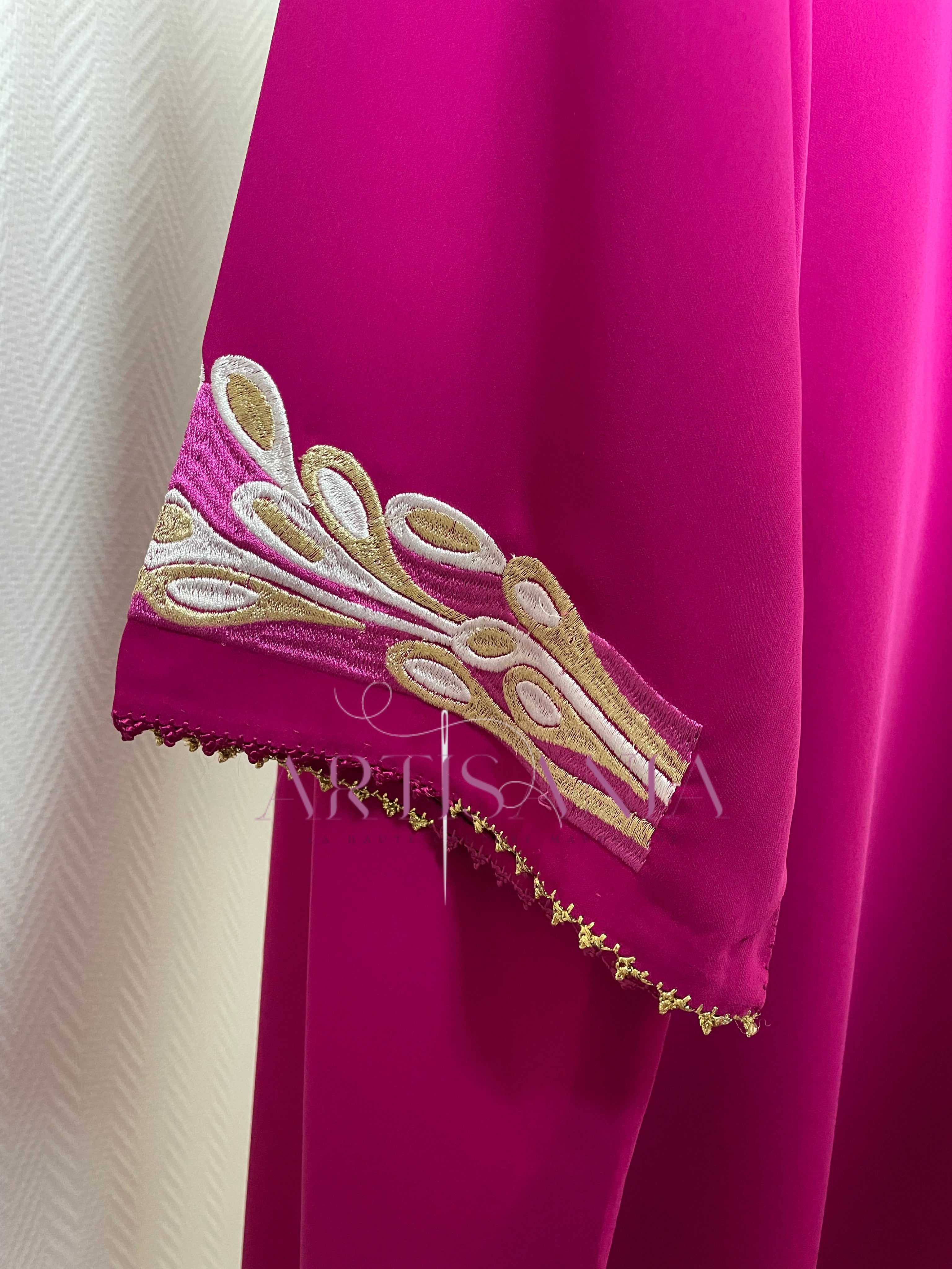 Jellaba marocaine randa une pièce - modèle Maelys 🩷✨