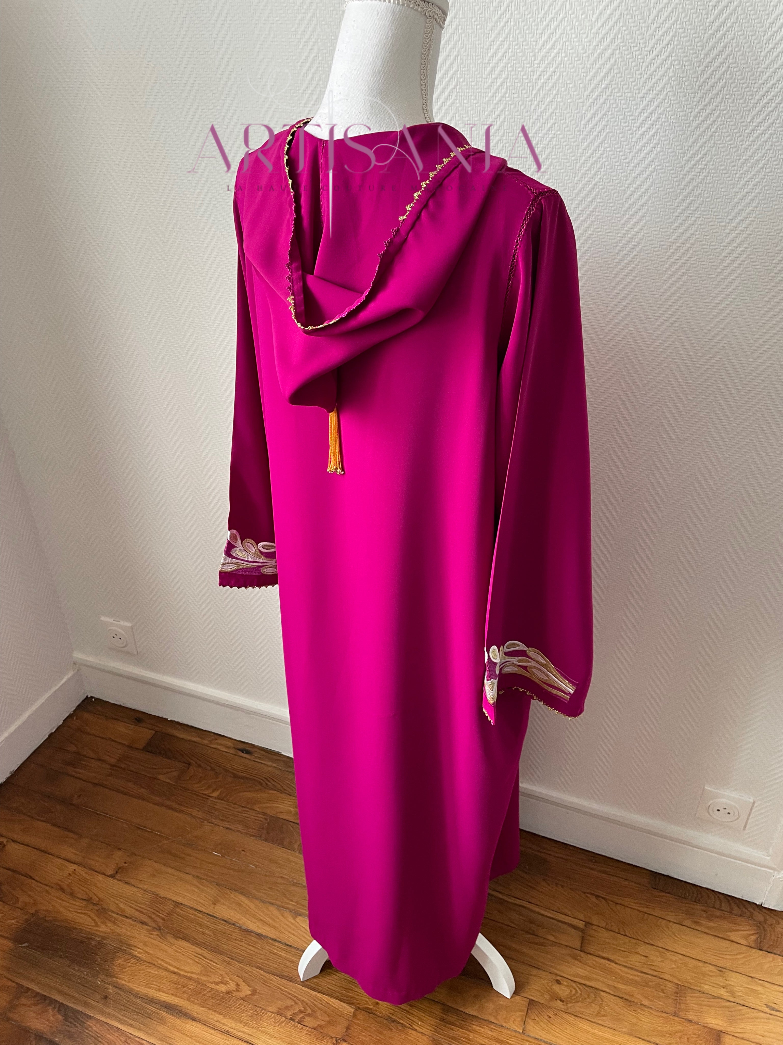 Jellaba marocaine randa une pièce - modèle Maelys 🩷✨