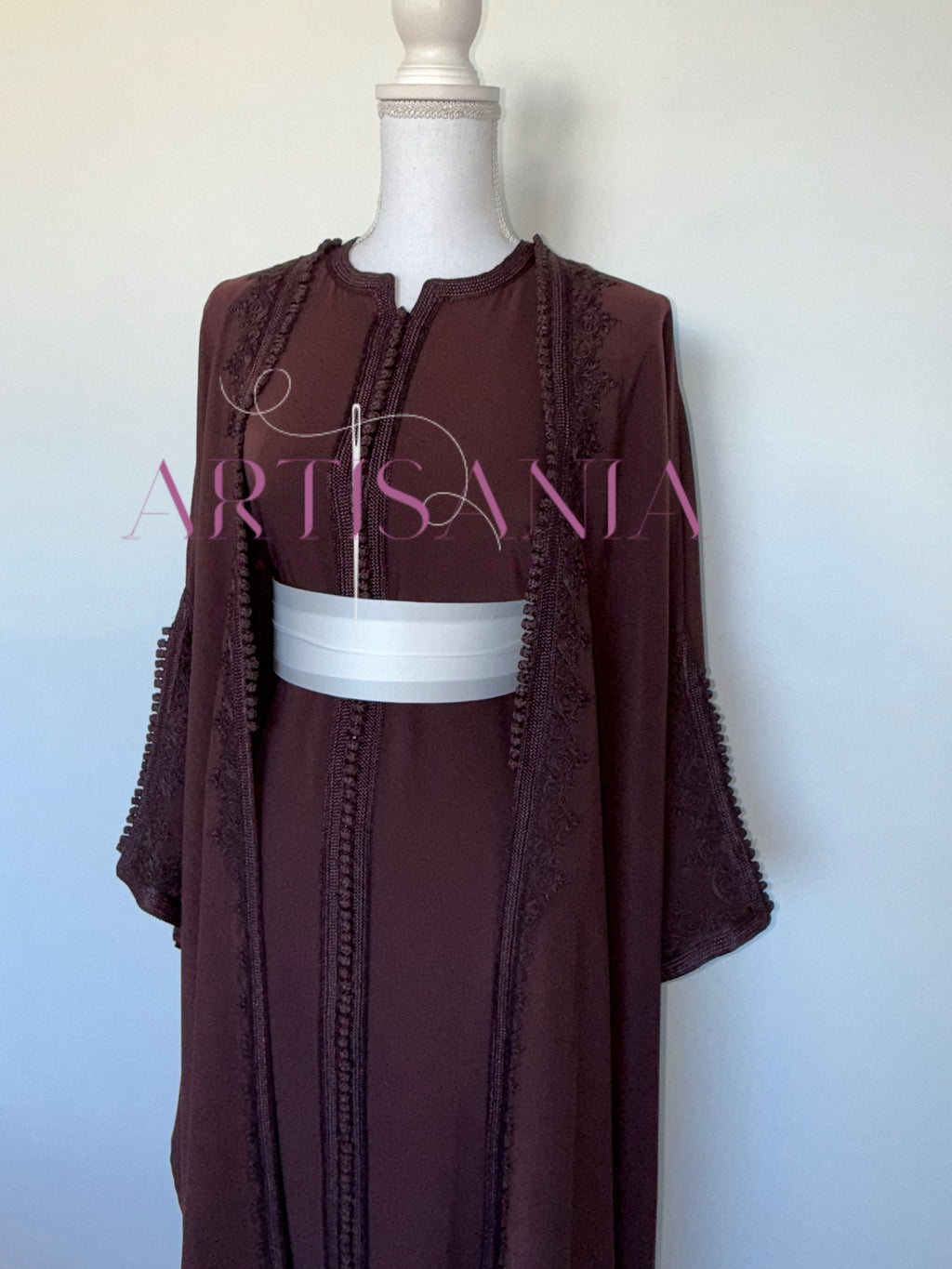 Kimono caftan fait main - modèle Aida 🪡