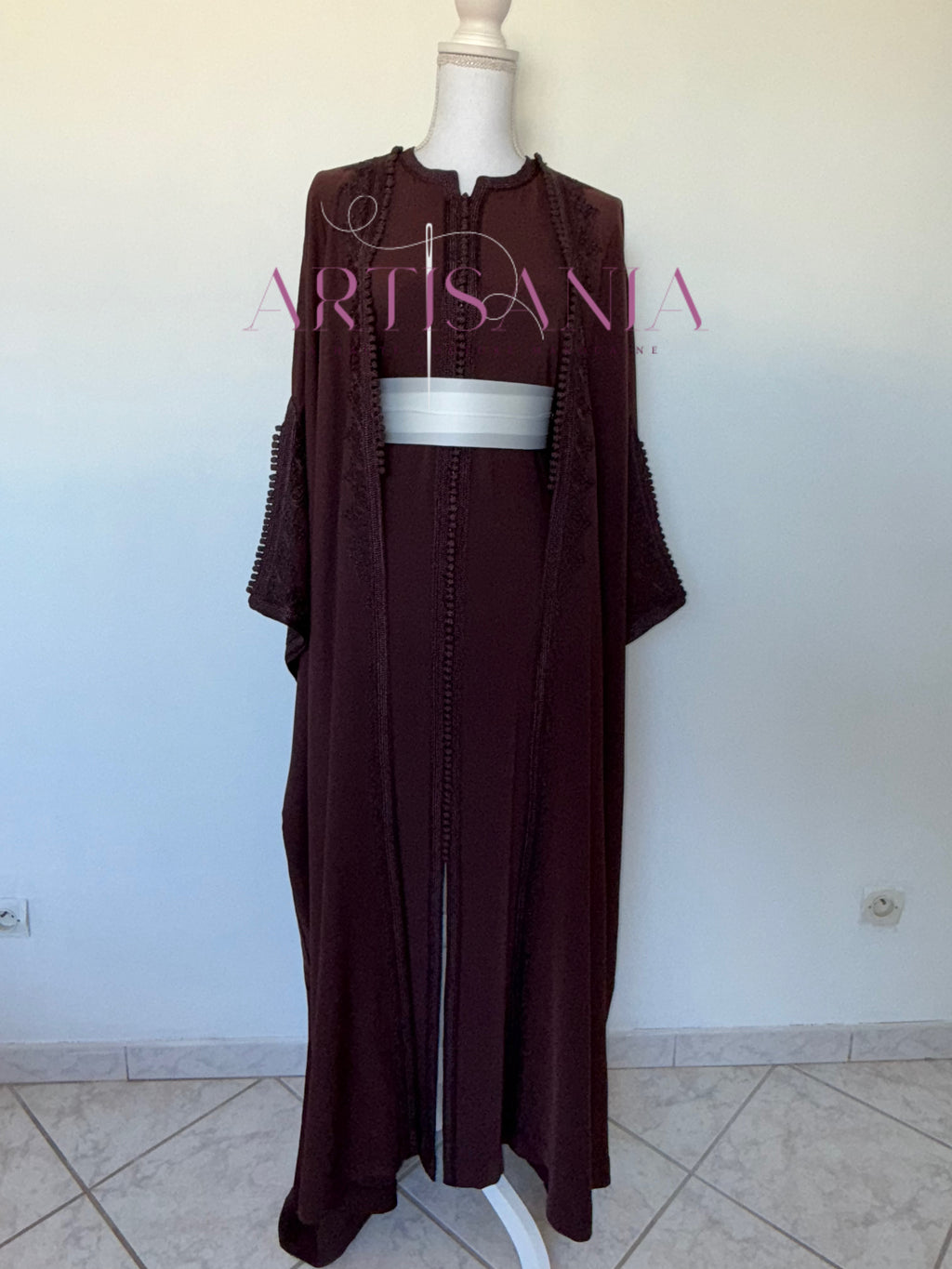 Kimono caftan fait main - modèle Aida 🪡