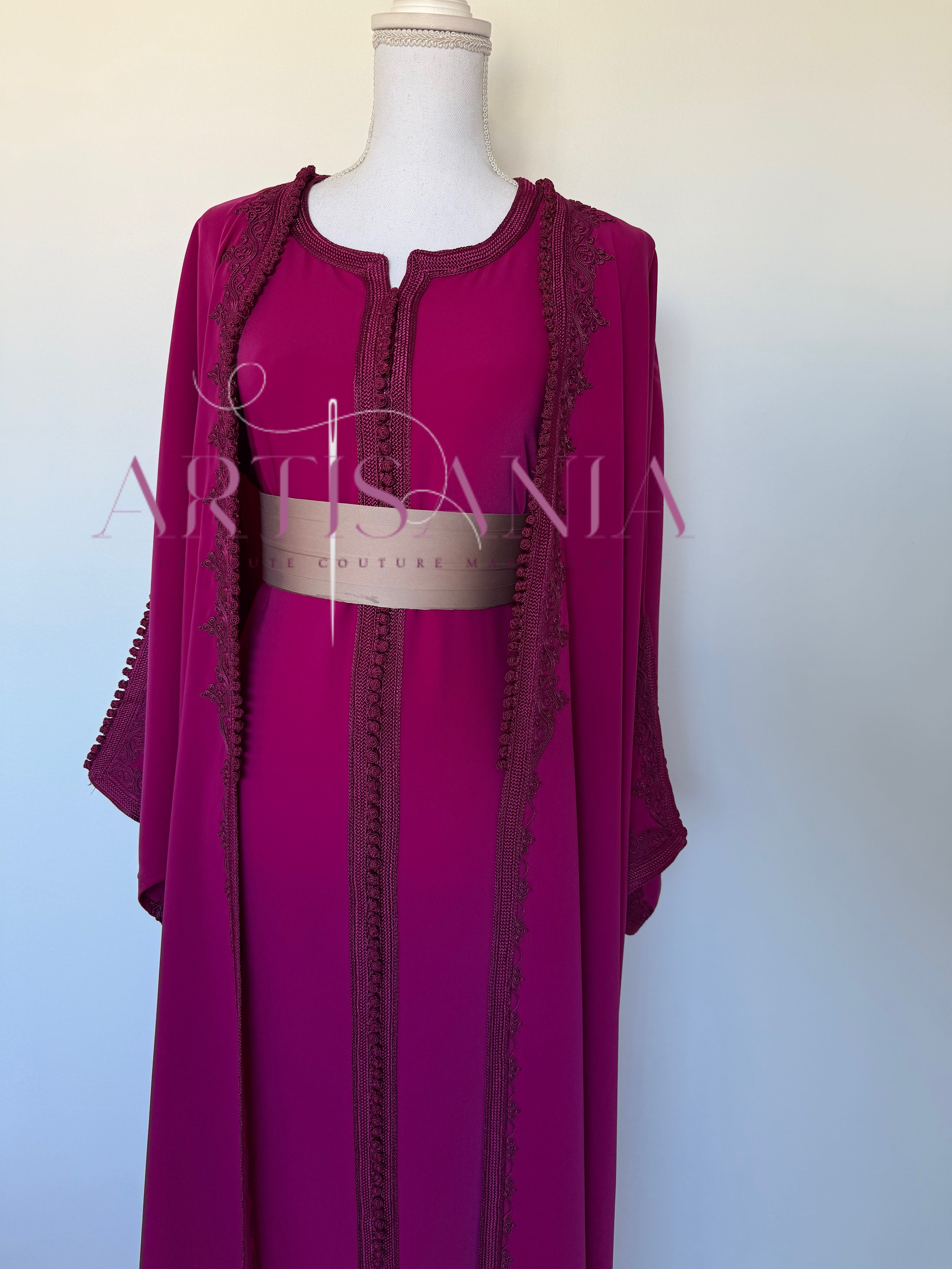 Kimono caftan fait main - modèle Aida 🪡