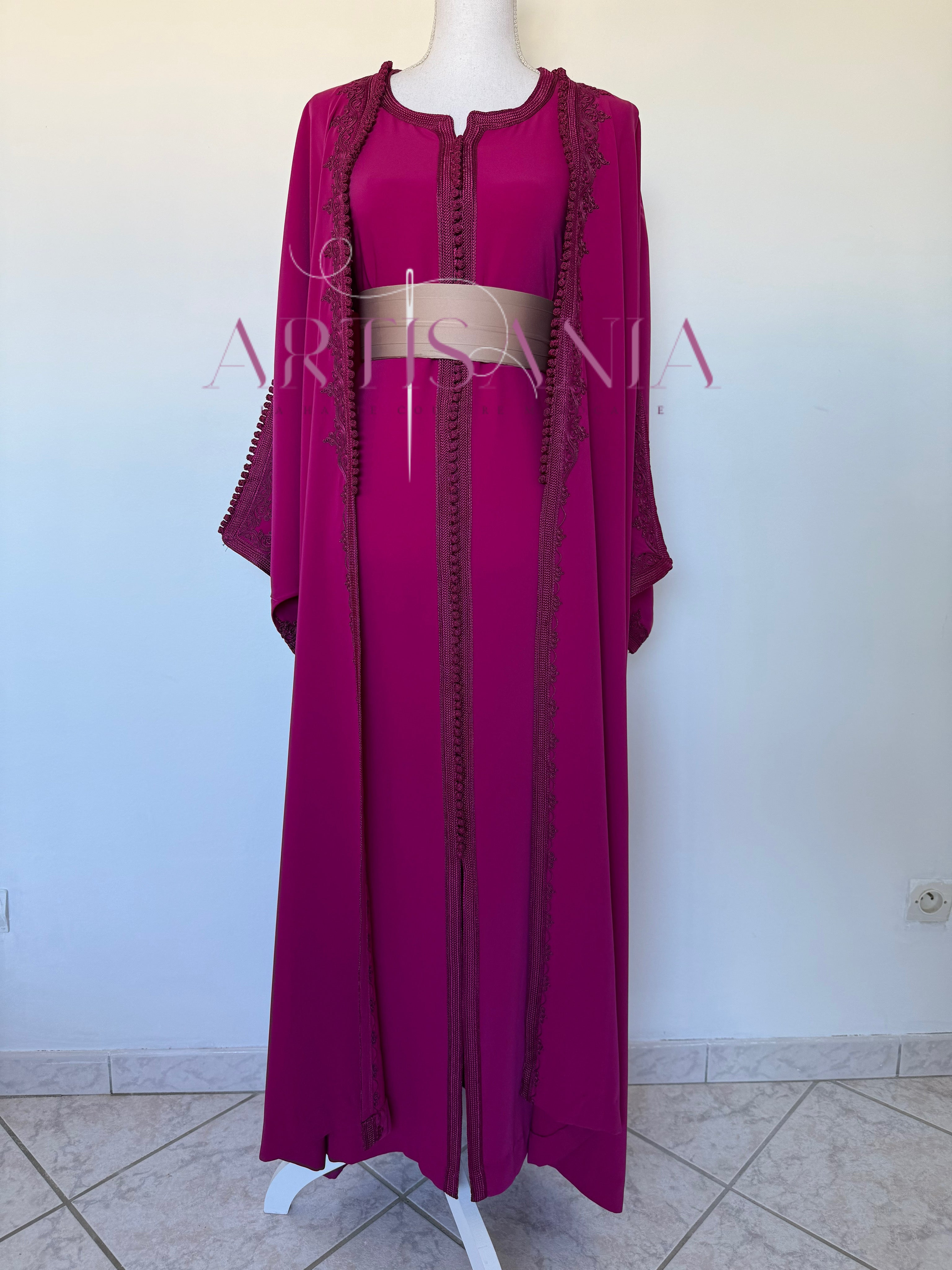 Kimono caftan fait main - modèle Aida 🪡