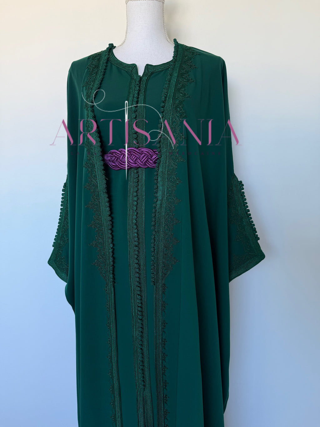 Kimono caftan fait main - modèle Aida 🪡