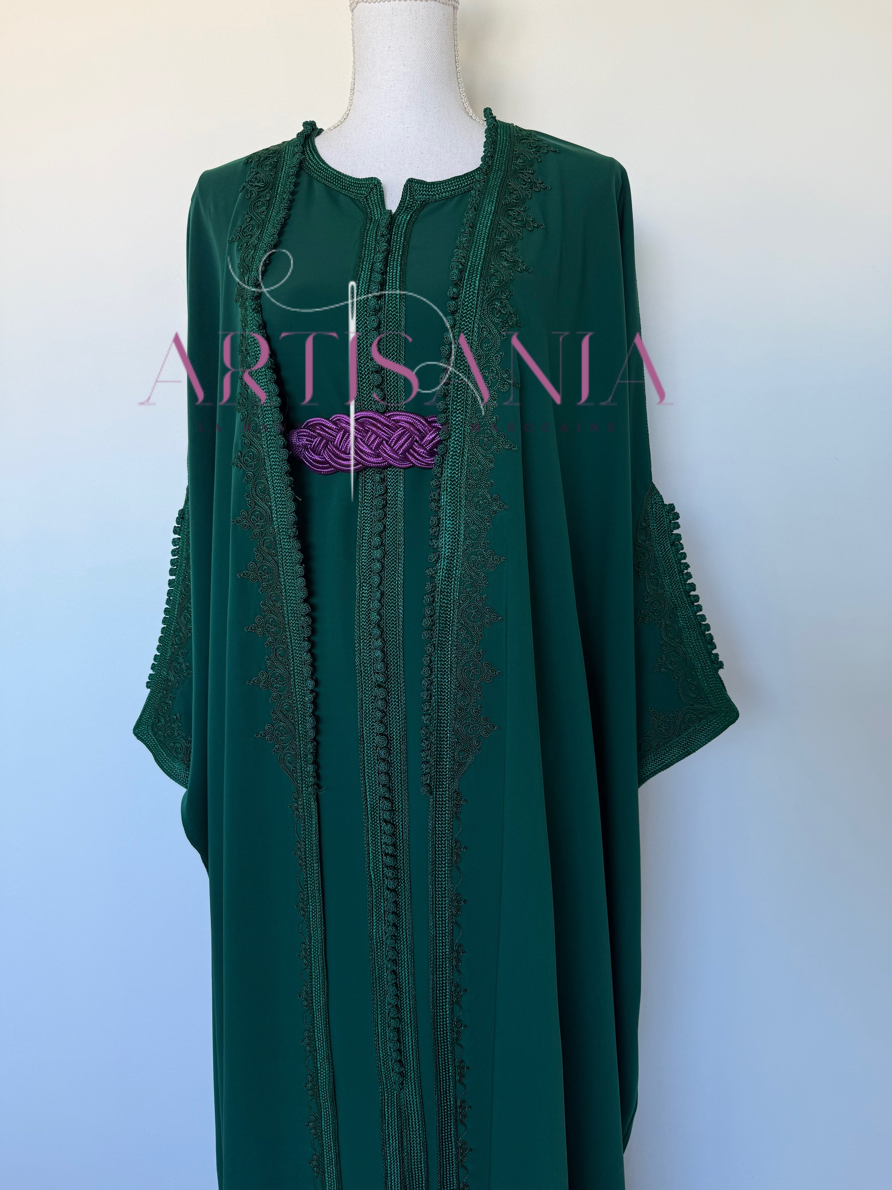 Kimono caftan fait main - modèle Aida 🪡