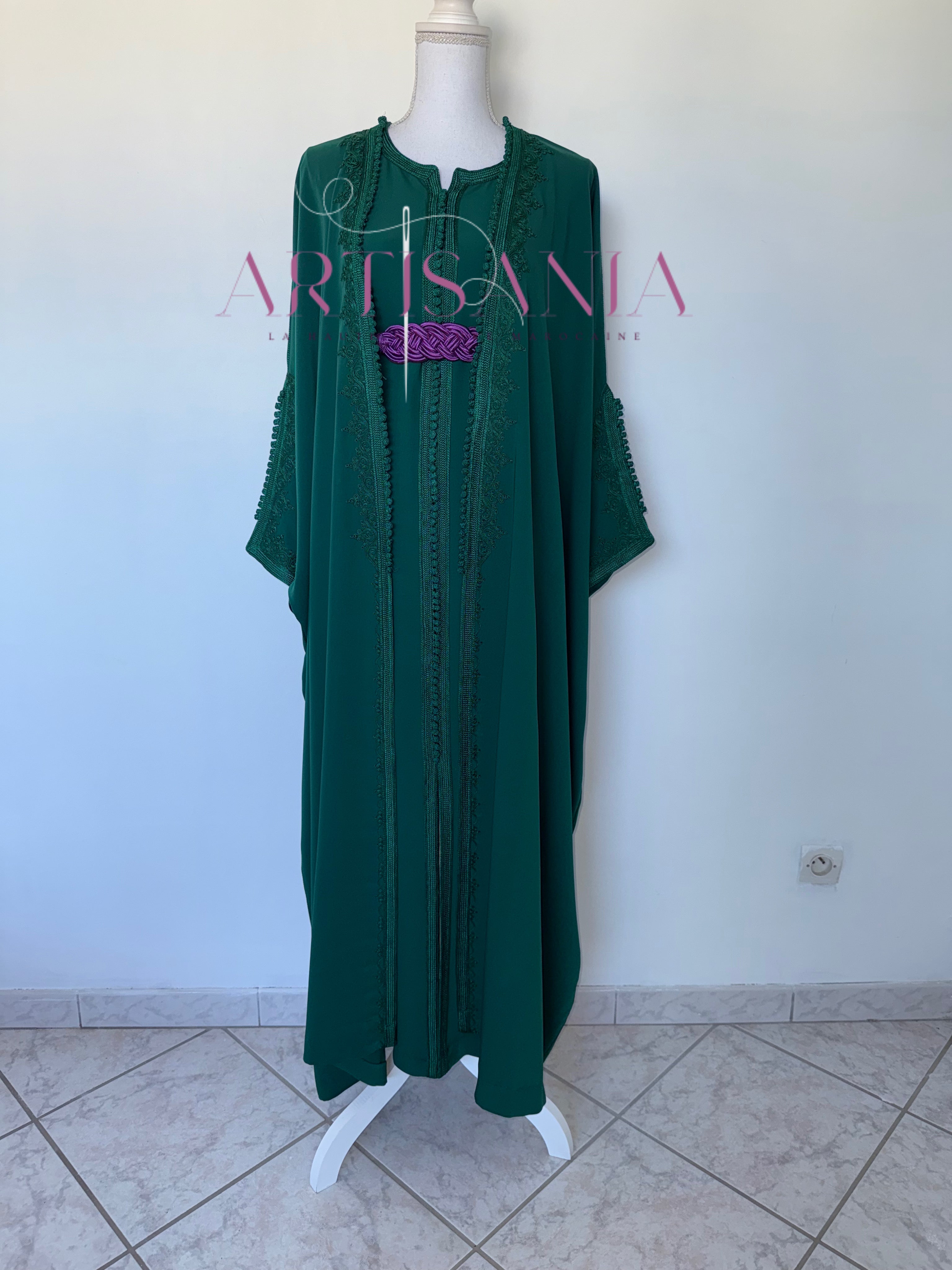 Kimono caftan fait main - modèle Aida 🪡