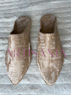 Babouches marocaines plates simples - modèle Farah