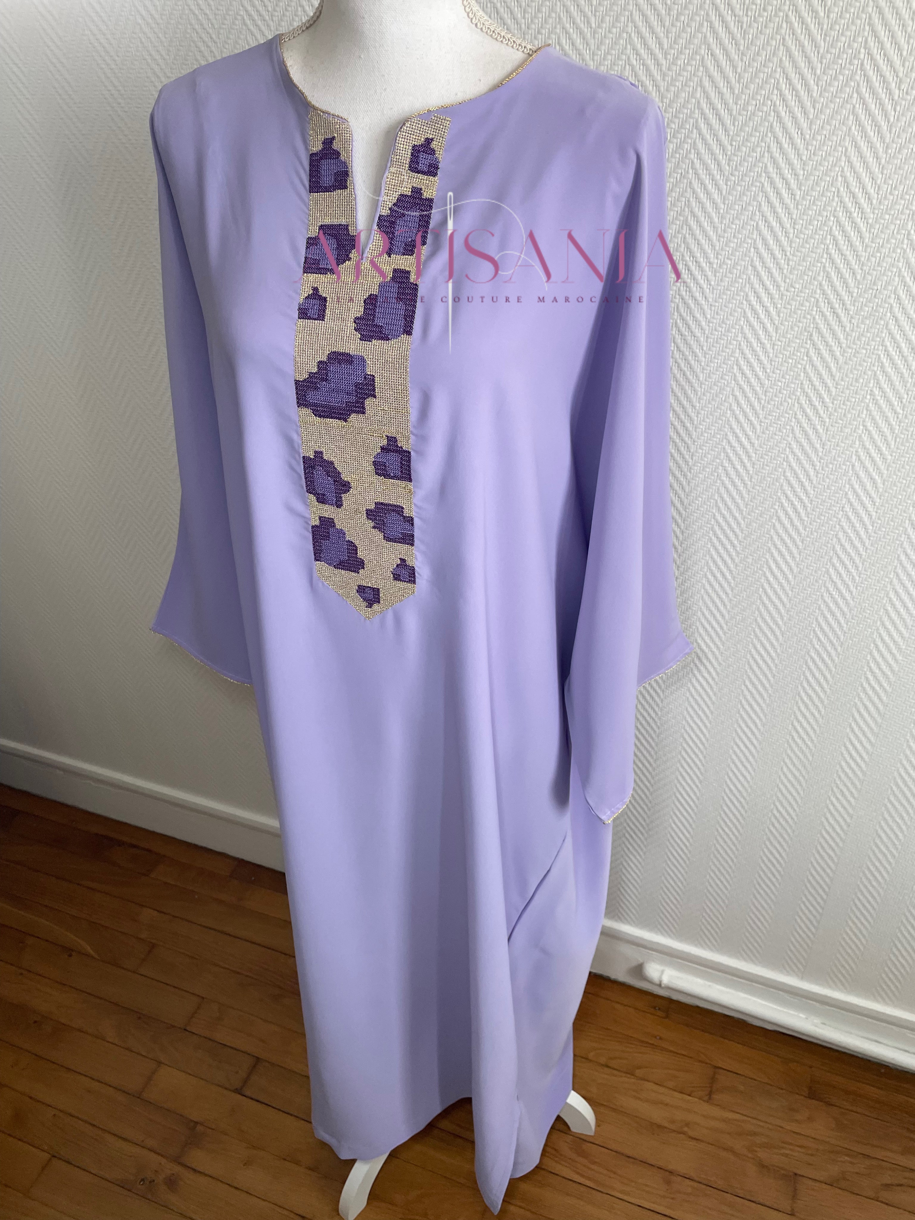 Gandoura marocaine - modèle Zoé