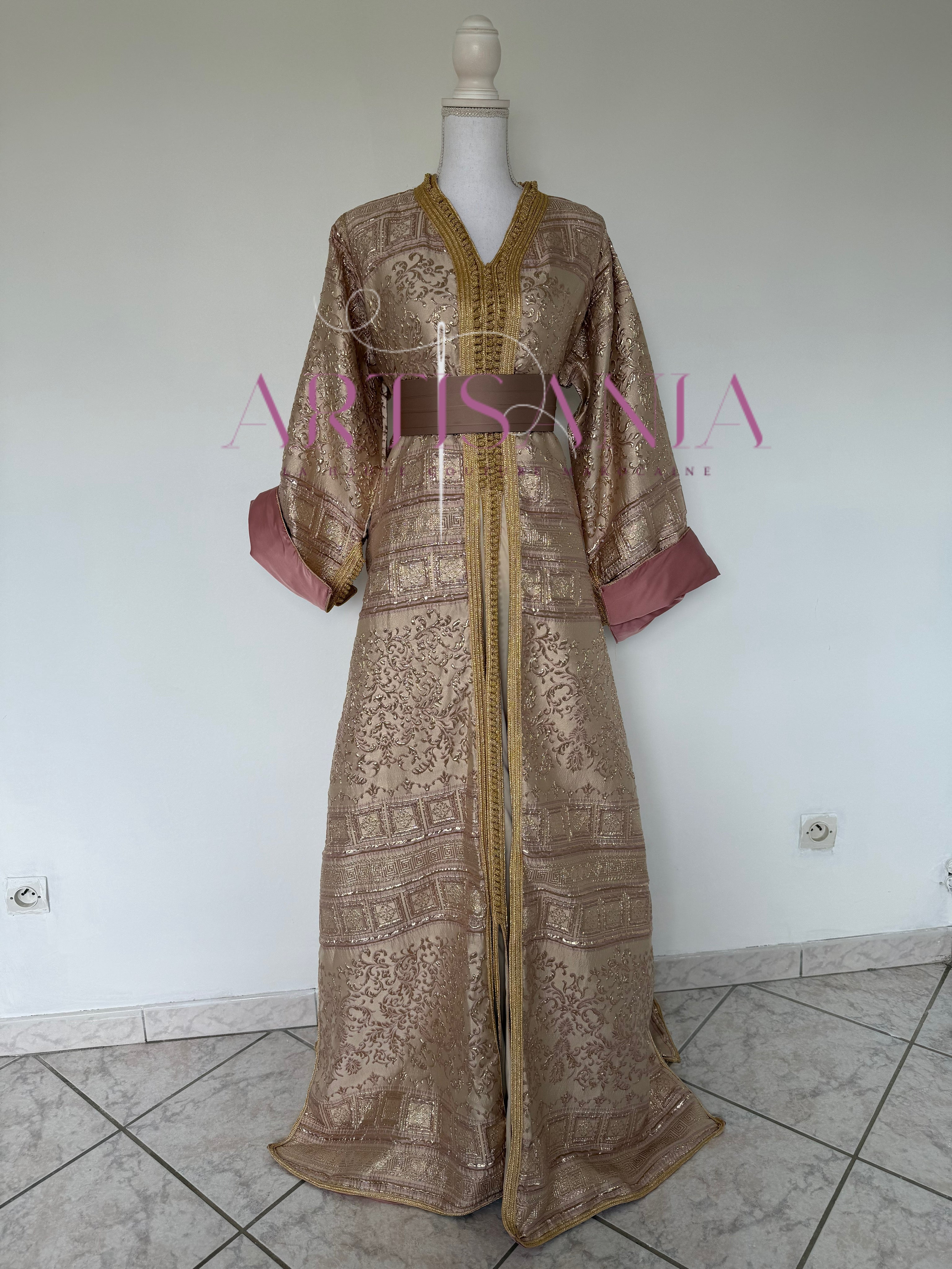 Takchita marocaine brocard de luxe - modèle Yamina 🩷✨