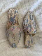 Babouche petit talon - modèle Nada 🩵