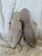 Babouche marocaine plate - modèle Adèle