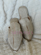 Babouche marocaine plate - modèle Adèle