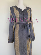 Caftan traditionnel marocain confectionné en tissu Jawhara - Modèle Sahra ✨