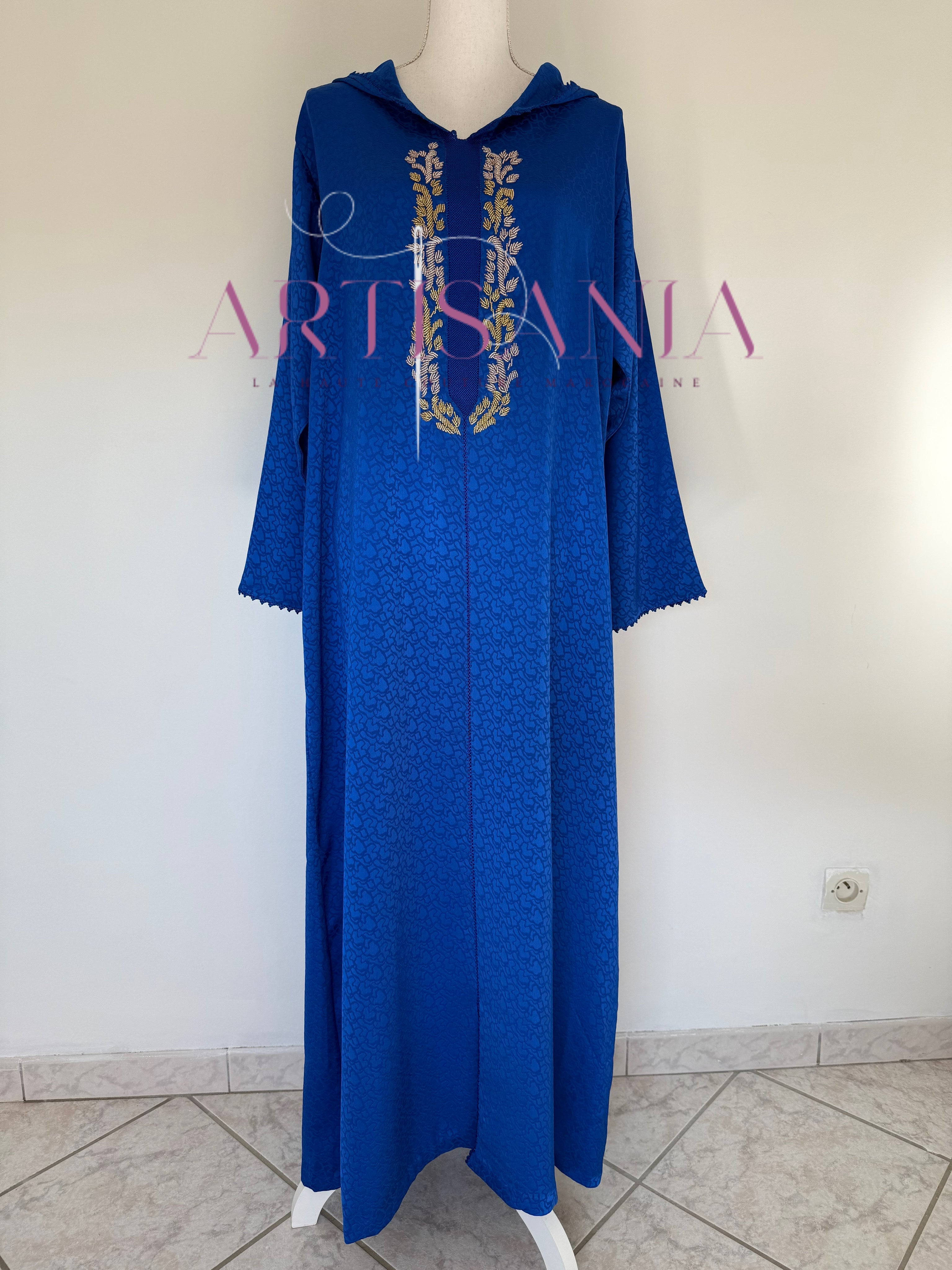 Jellaba une pièce randa + perles - modèle Najia ✨