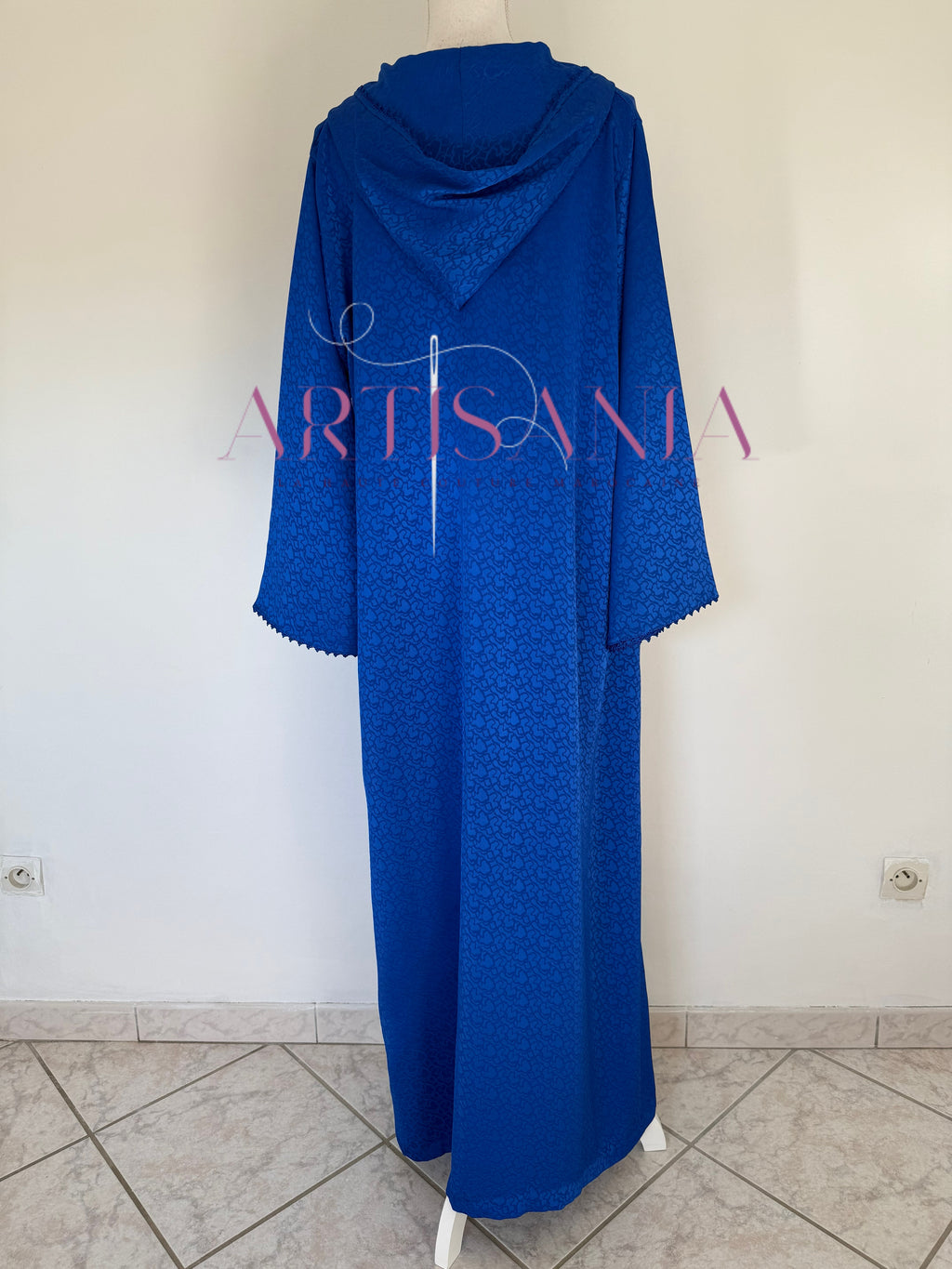 Jellaba une pièce randa + perles - modèle Najia ✨