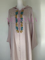 Jellaba une pièce randa + perles - modèle Najia ✨